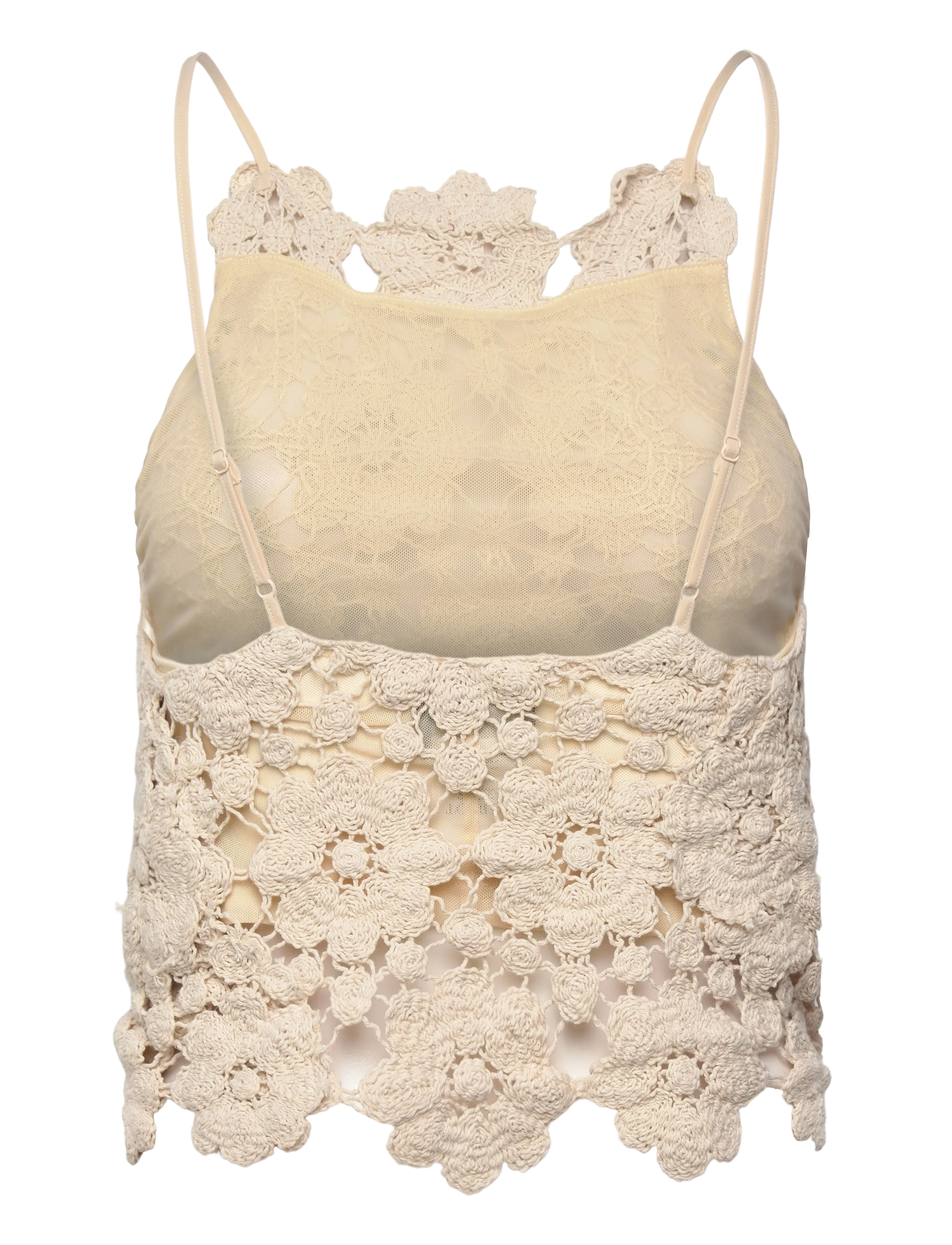 Bardot - VENETA CROCHET TOP - crop tops - lt beige - 2