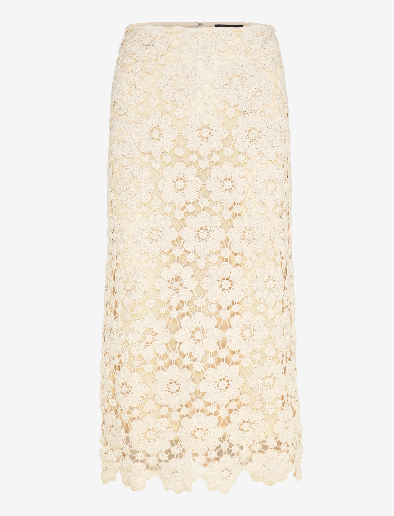 Bardot - VENETA CROCHET MIDI SKIRT - strikkede nederdele - lt beige - 1
