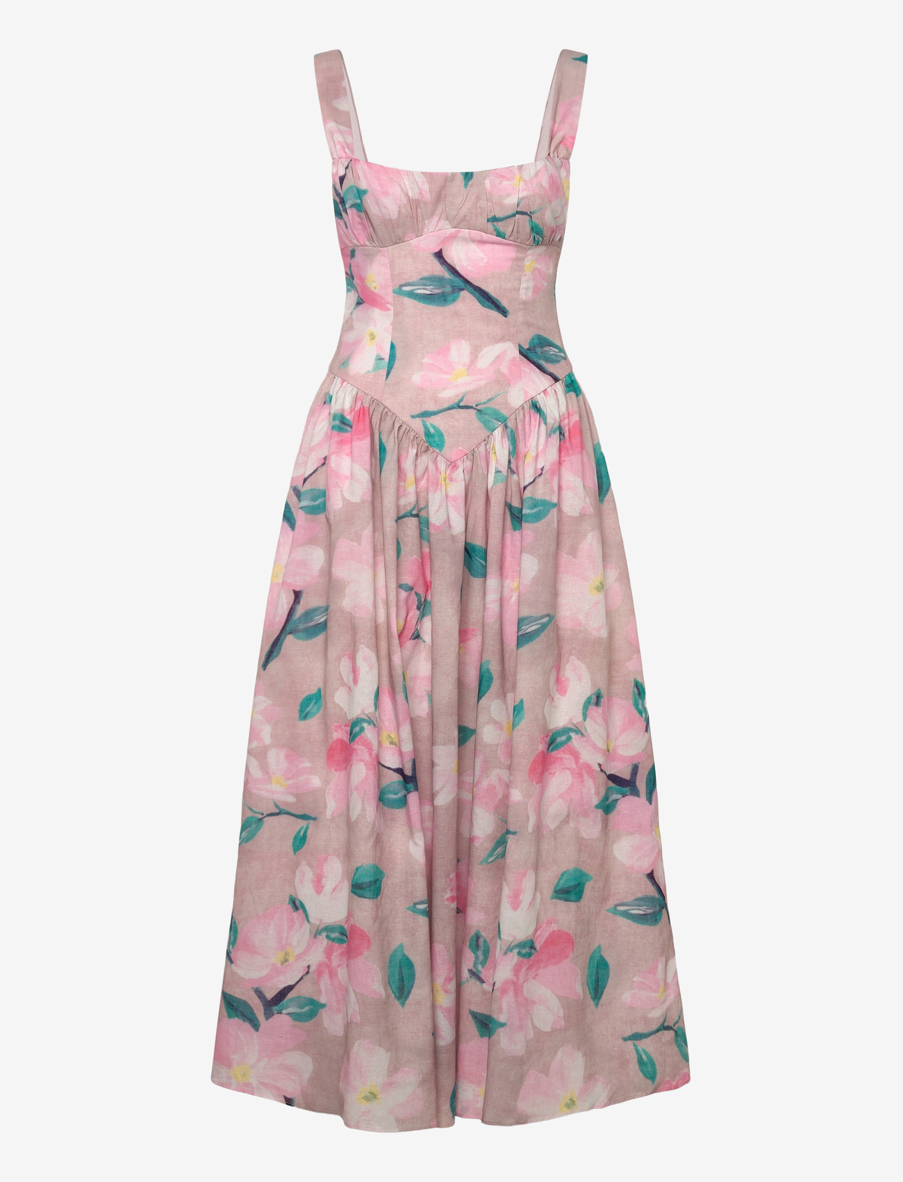 Bardot - CARTIA PRINTED MIDI DRESS - sommerkjoler - pink flora - 0