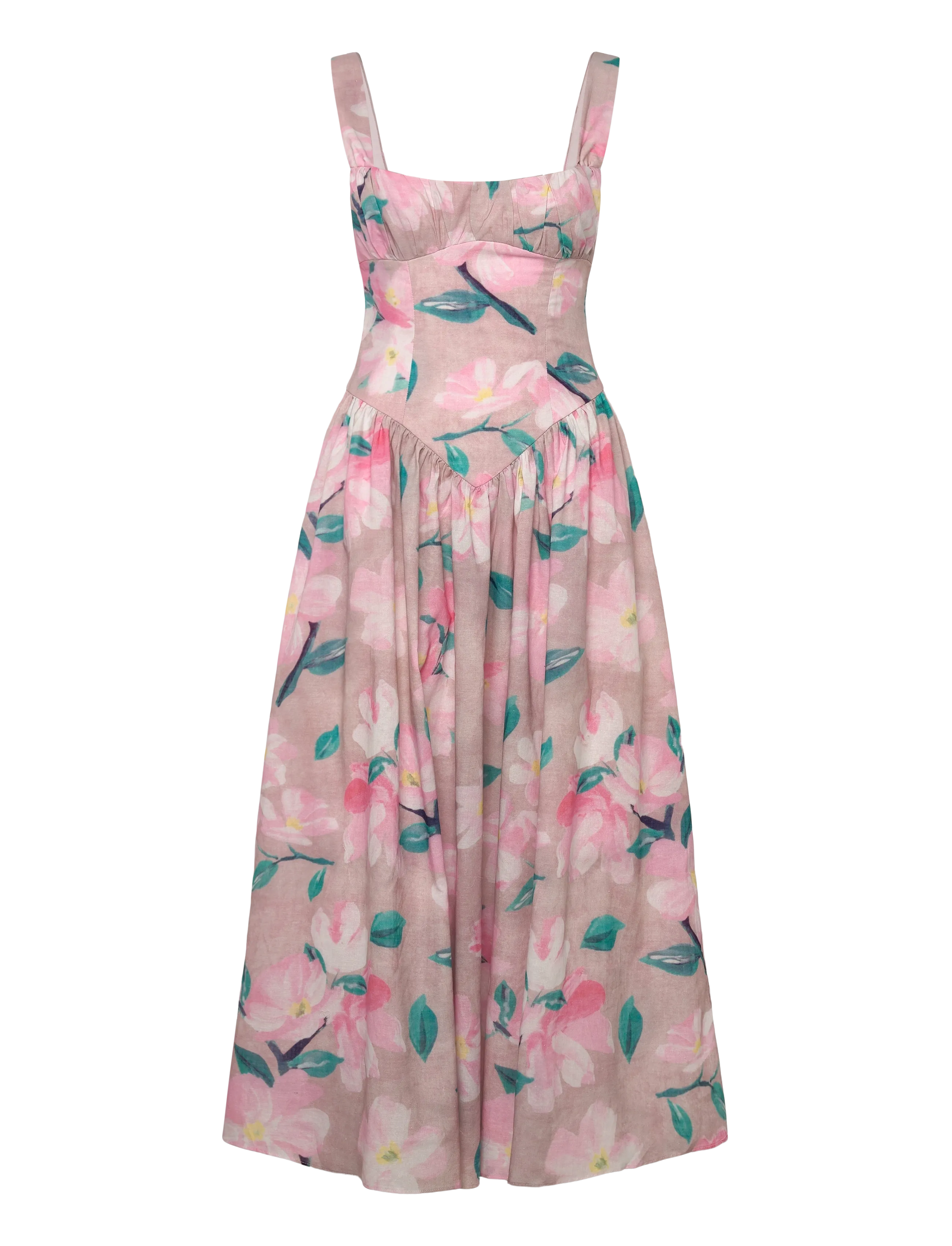 Bardot CARTIA PRINTED MIDI DRESS - Kleider - PINK FLORA / multi