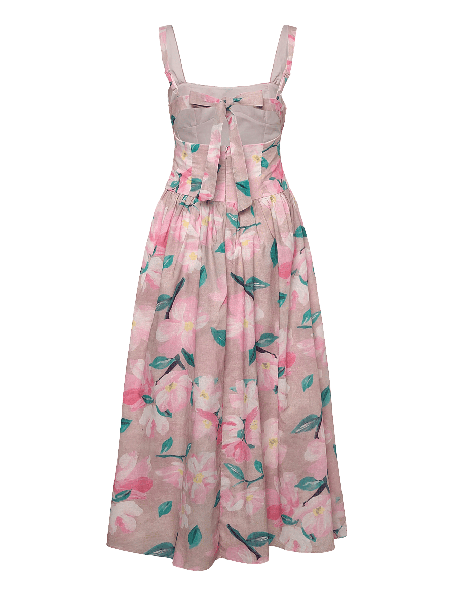 Bardot - CARTIA PRINTED MIDI DRESS - sommerkjoler - pink flora - 2