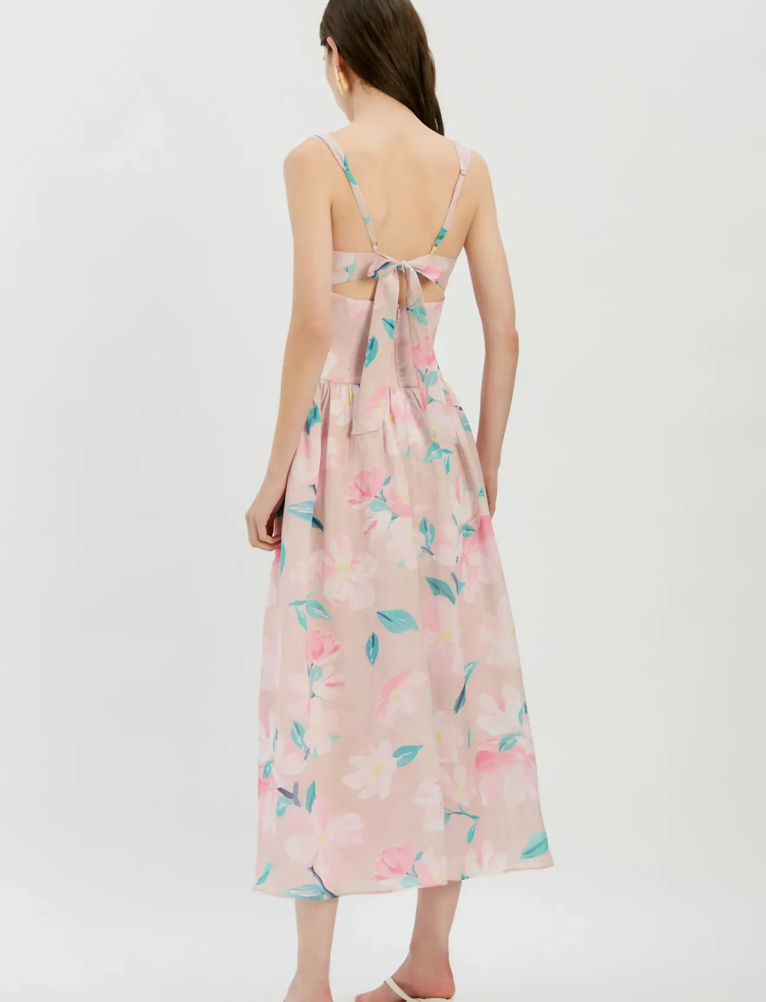 Bardot - CARTIA PRINTED MIDI DRESS - sommerkleider - pink flora - 4