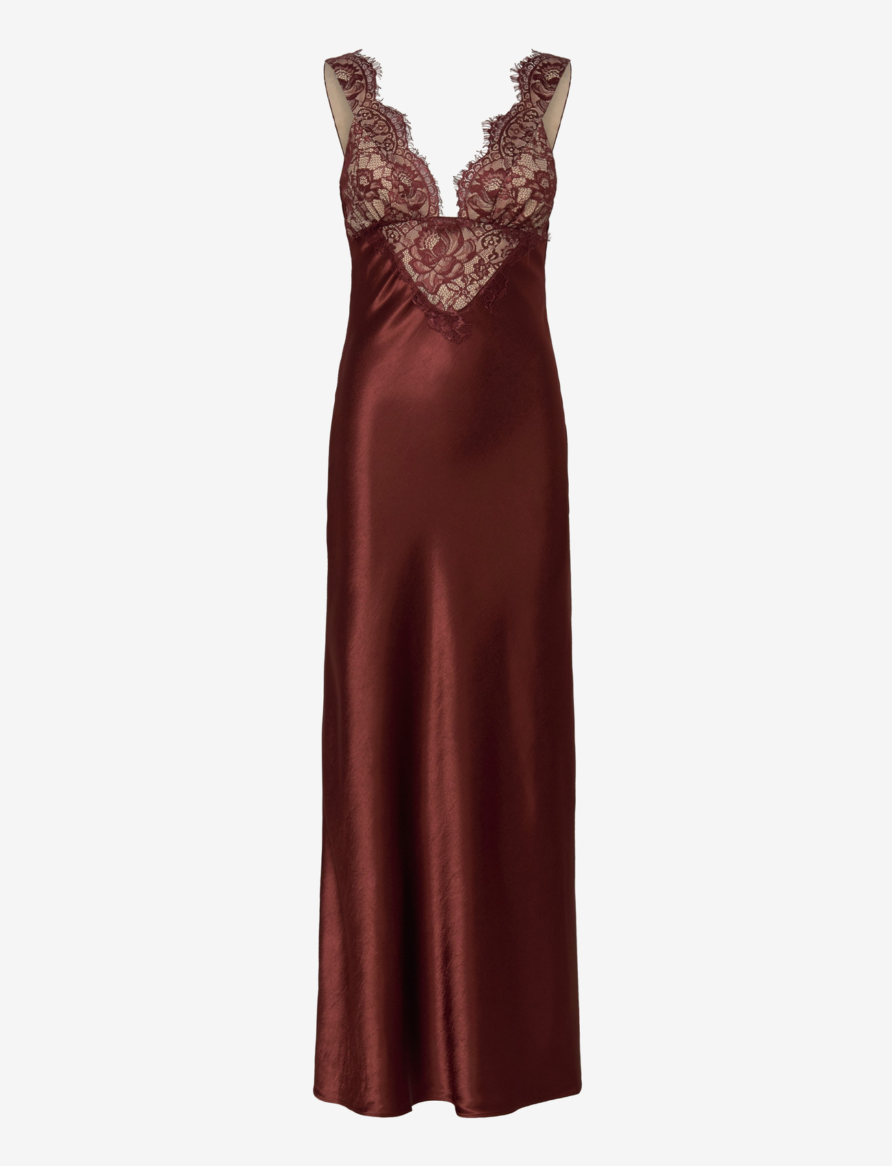 Bardot - TORIE LACE SLIP DRESS - natkjoler - brick - 0