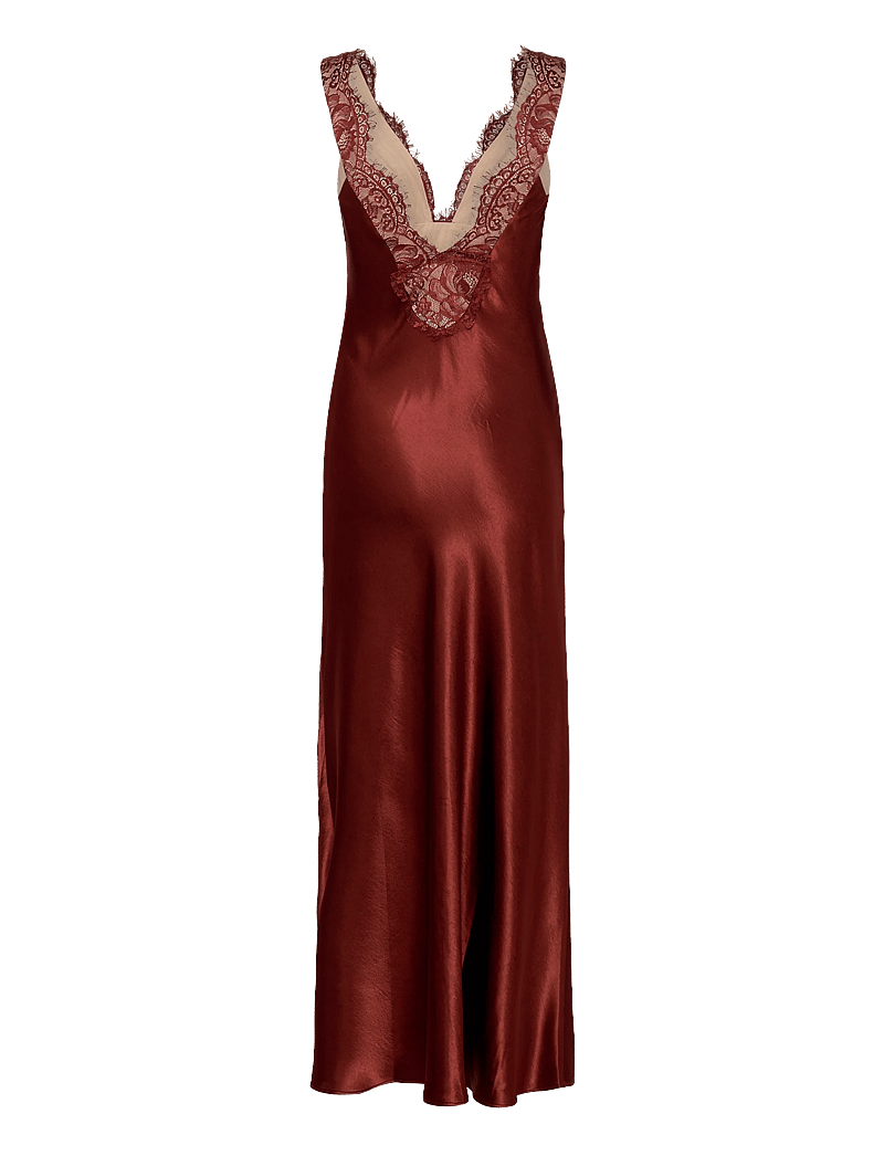 Bardot - TORIE LACE SLIP DRESS - natkjoler - brick - 1