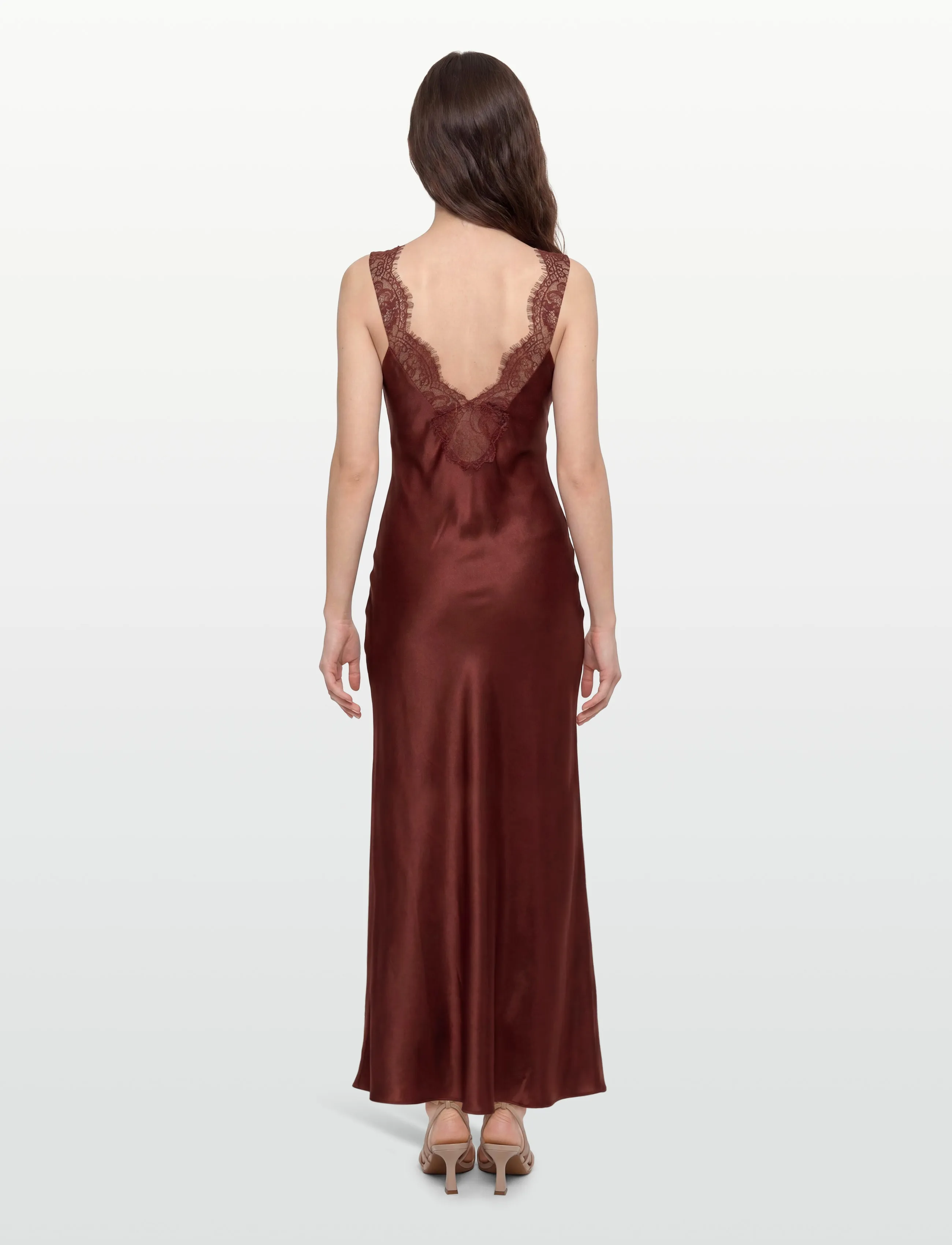 Bardot - TORIE LACE SLIP DRESS - nattlinnen - brick - 4