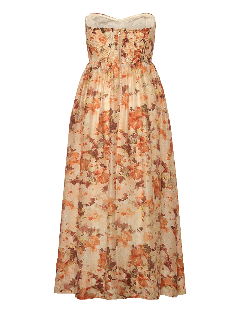 Bardot - LOLA PRINTED MIDI DRESS - midi kjoler - orange - 1