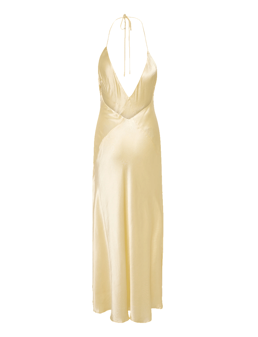 Bardot - SELENE HALTER MAXI DRESS - canary ylw - 2