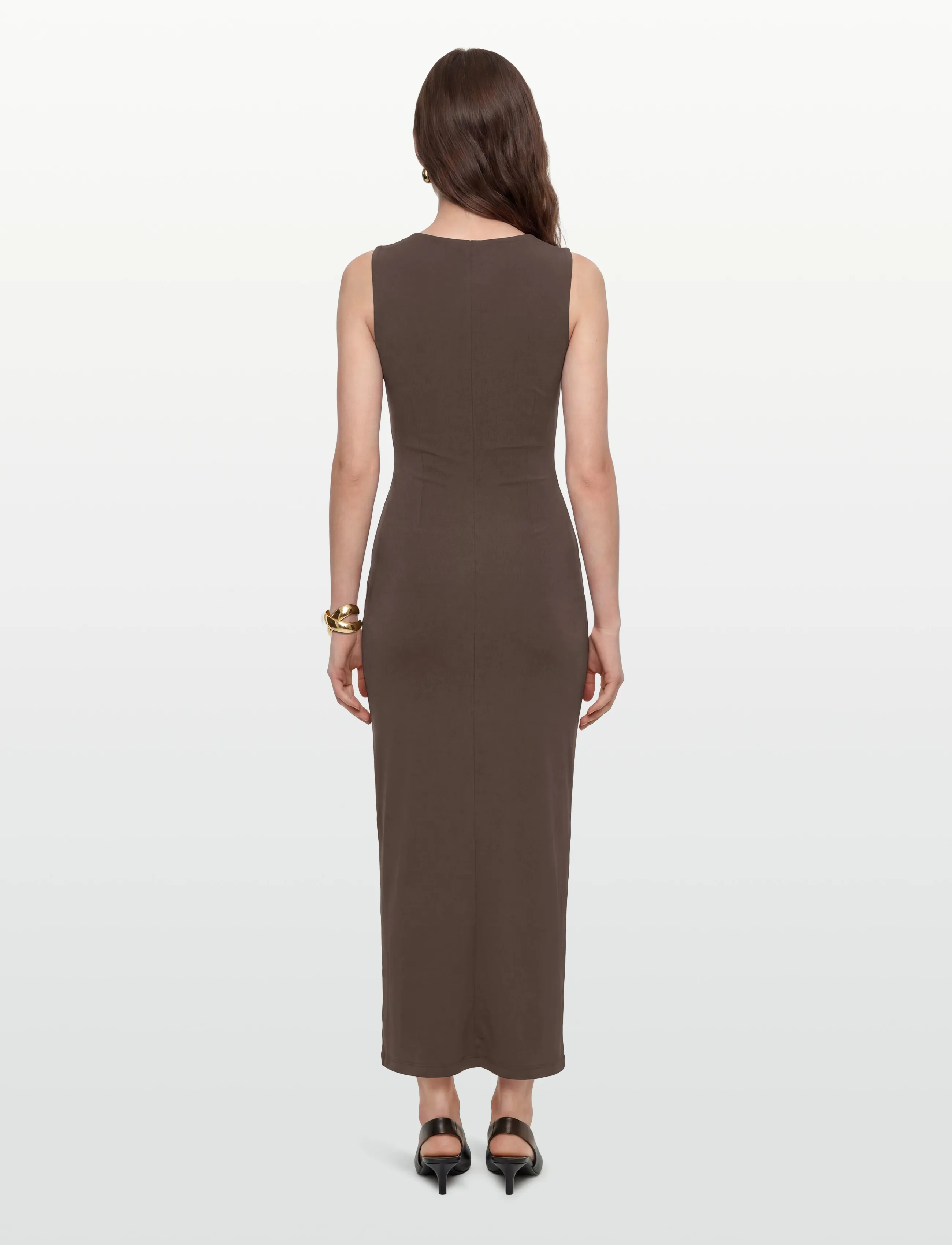 Bardot - REED GOLD DETAIL MAXI DRESS - abendkleider - chocolate - 4