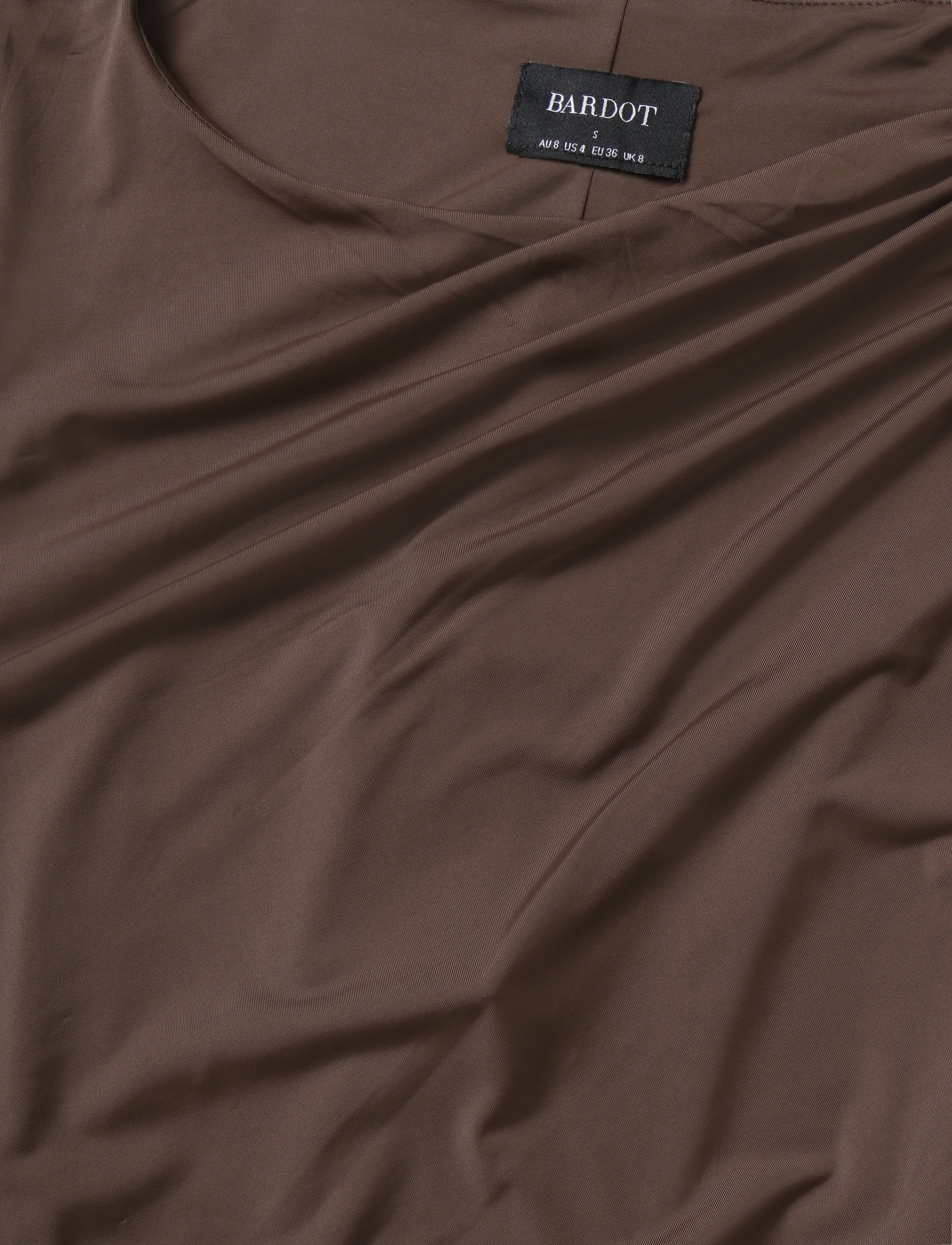 Bardot - REED GOLD DETAIL MAXI DRESS - aftenkjoler - chocolate - 2