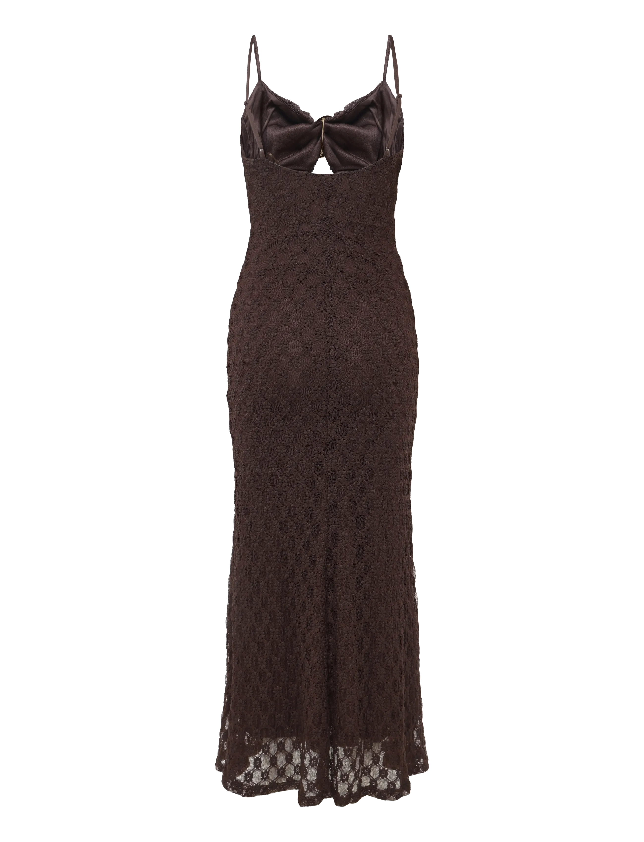 Bardot - KARLA GOLD CLASP MIDI DRESS - dark choco - 1