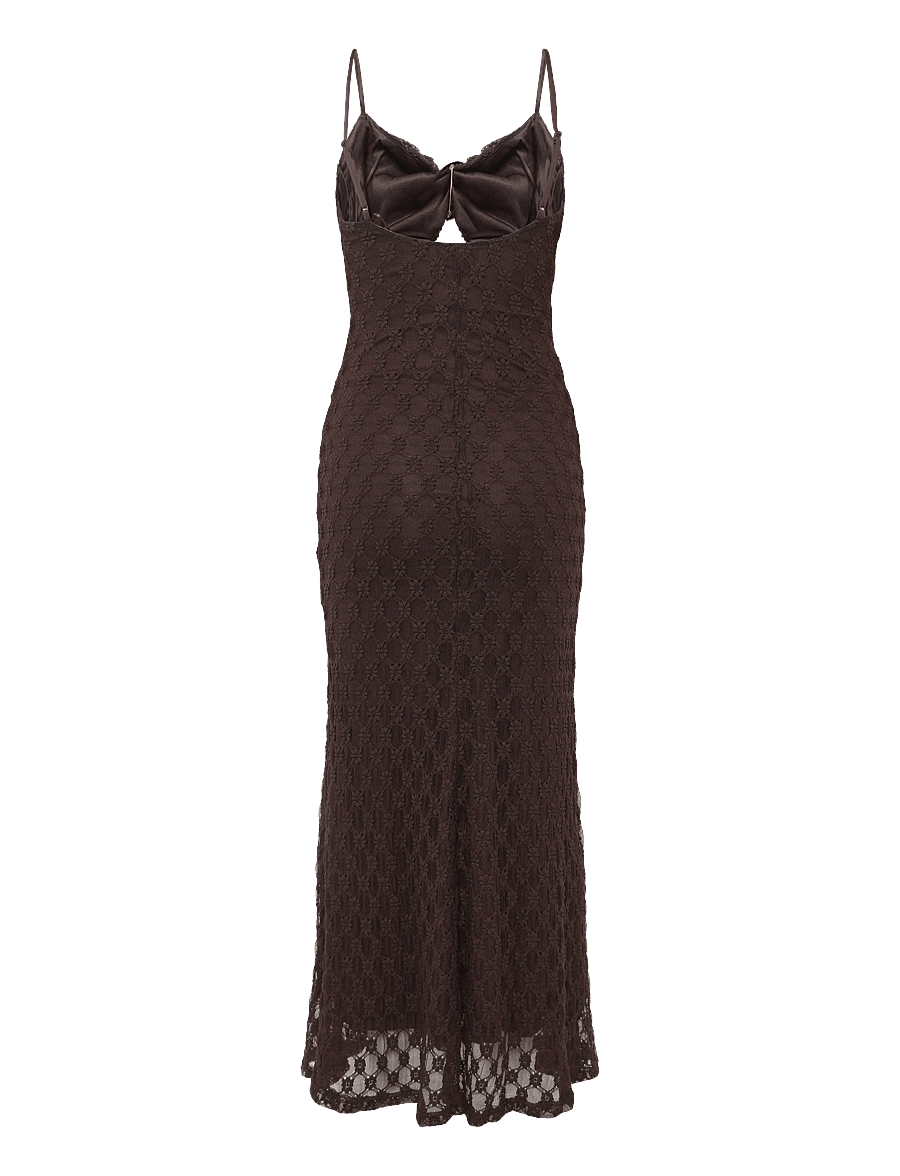 Bardot - KARLA GOLD CLASP MIDI DRESS - dark choco - 1