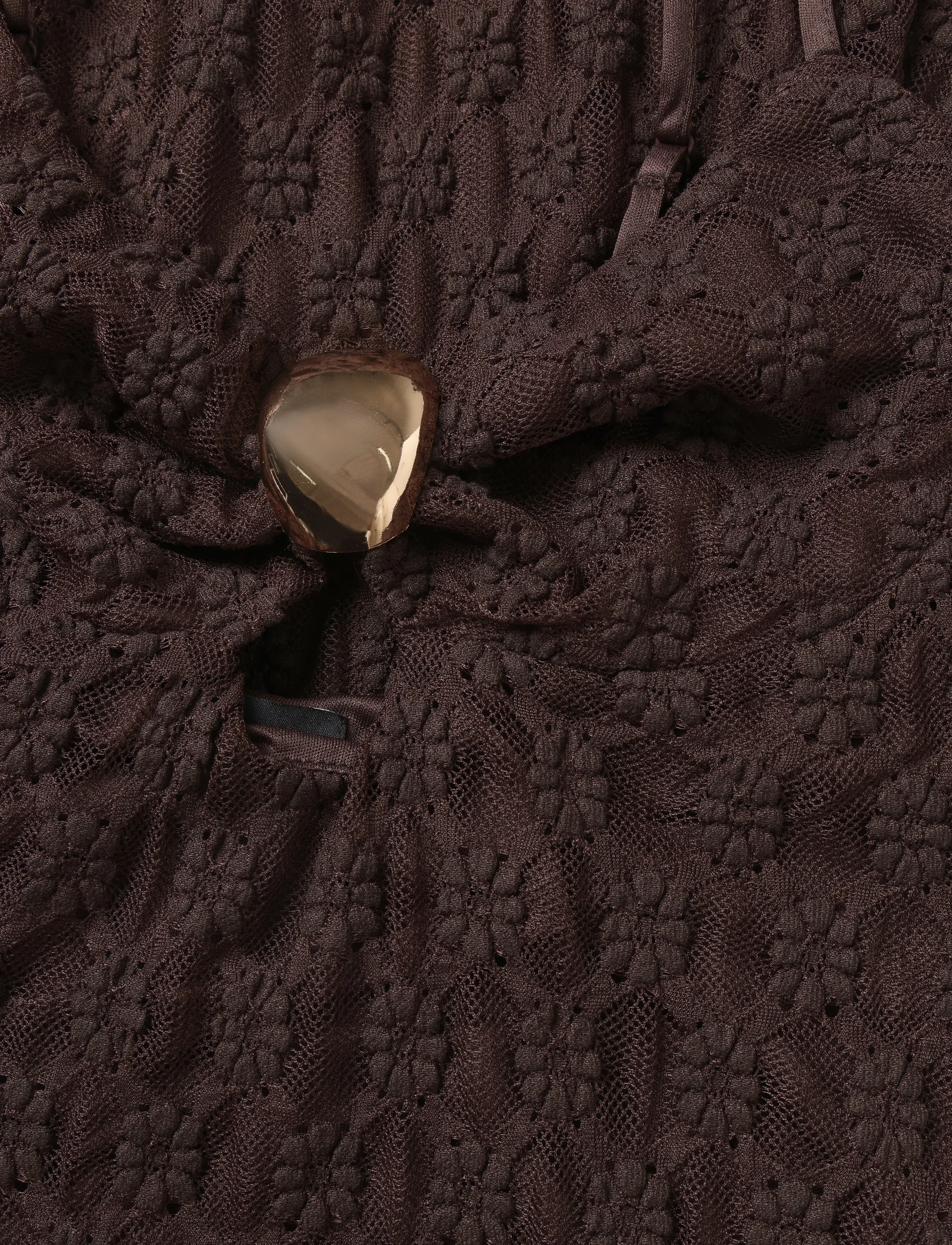 Bardot - KARLA GOLD CLASP MIDI DRESS - dark choco - 3