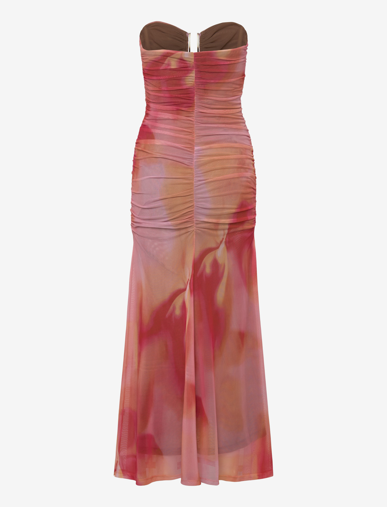 Bardot - STEPHANIE PRINTED MESH DRESS - maxi kjoler - pink flora - 1