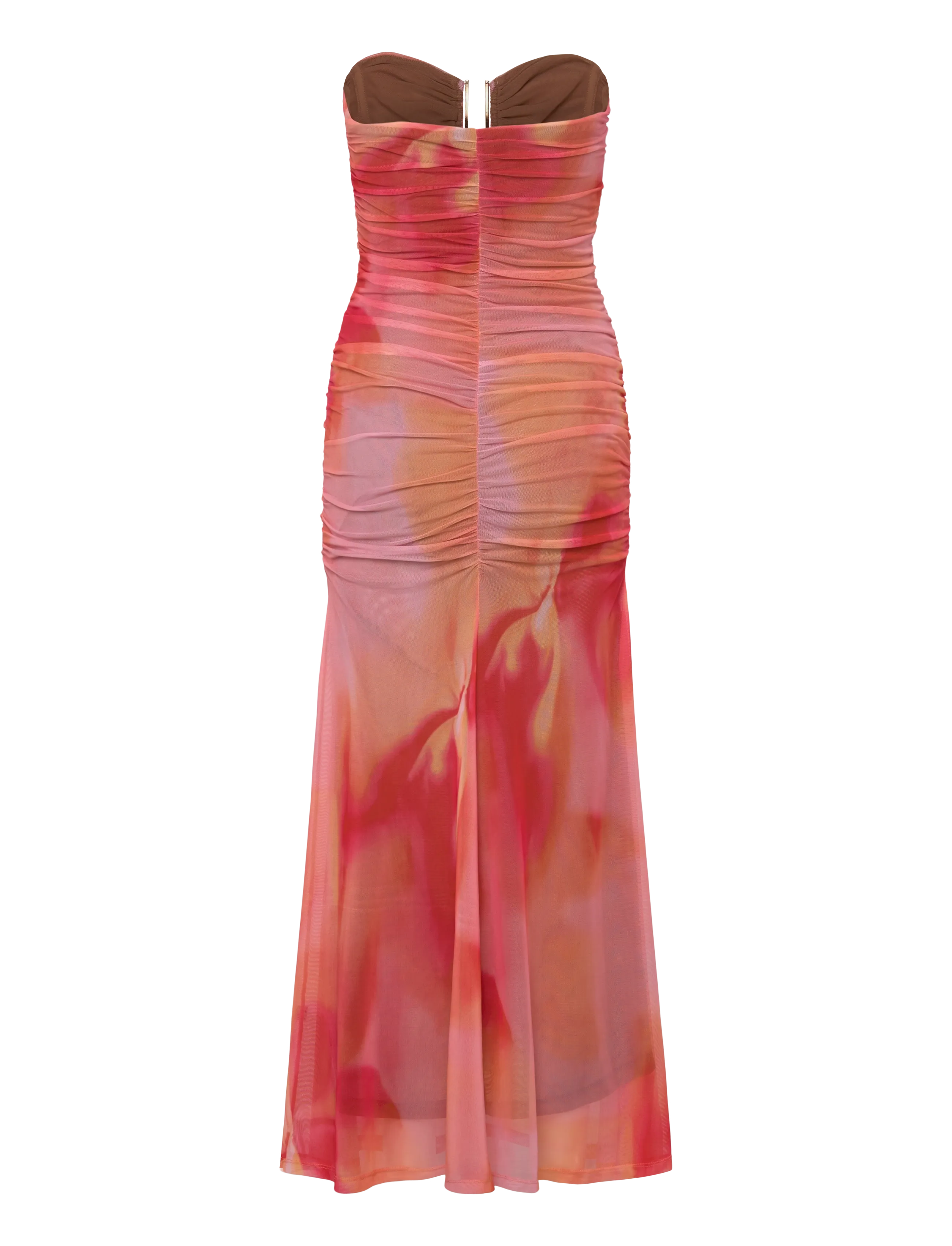 Bardot - STEPHANIE PRINTED MESH DRESS - maksikleidid - pink flora - 1
