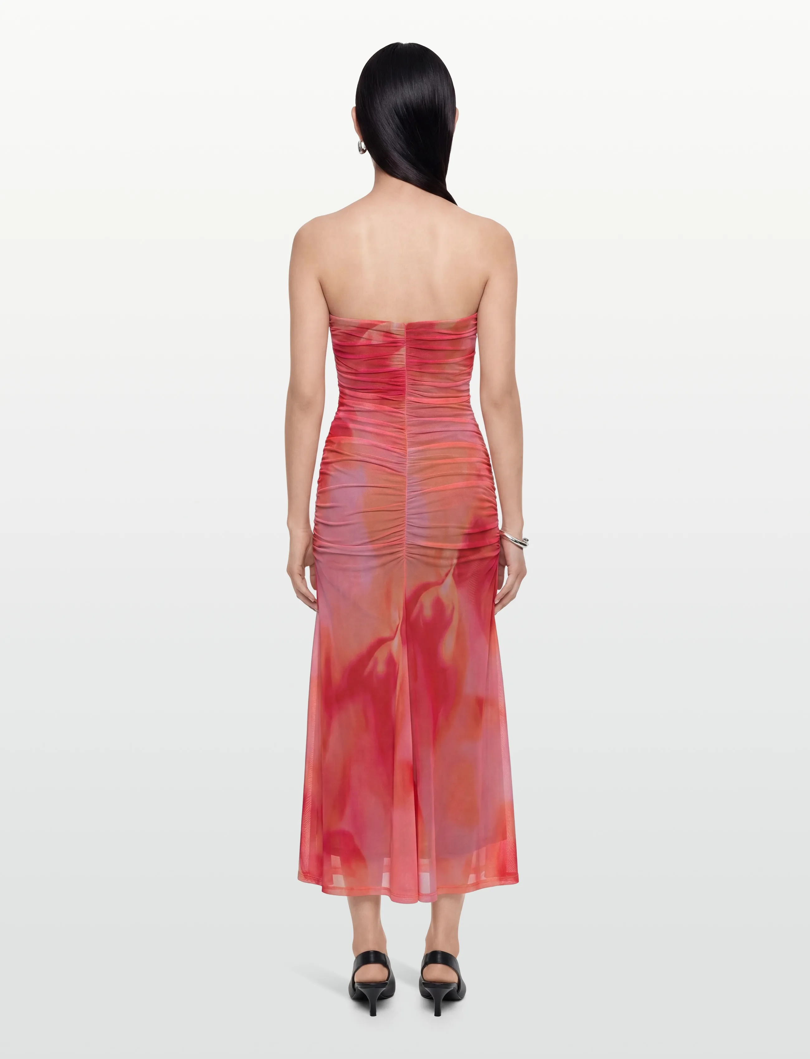 Bardot - STEPHANIE PRINTED MESH DRESS - maxikleider - pink flora - 4