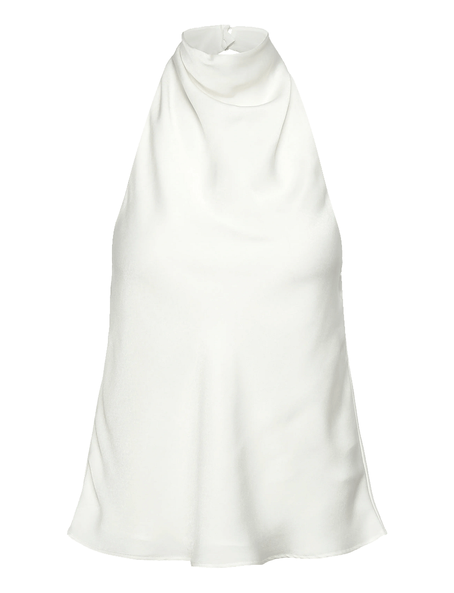 Bardot - SOLENE HIGH COWL NECK TOP - topi bez piedurknēm - orchid wht - 0