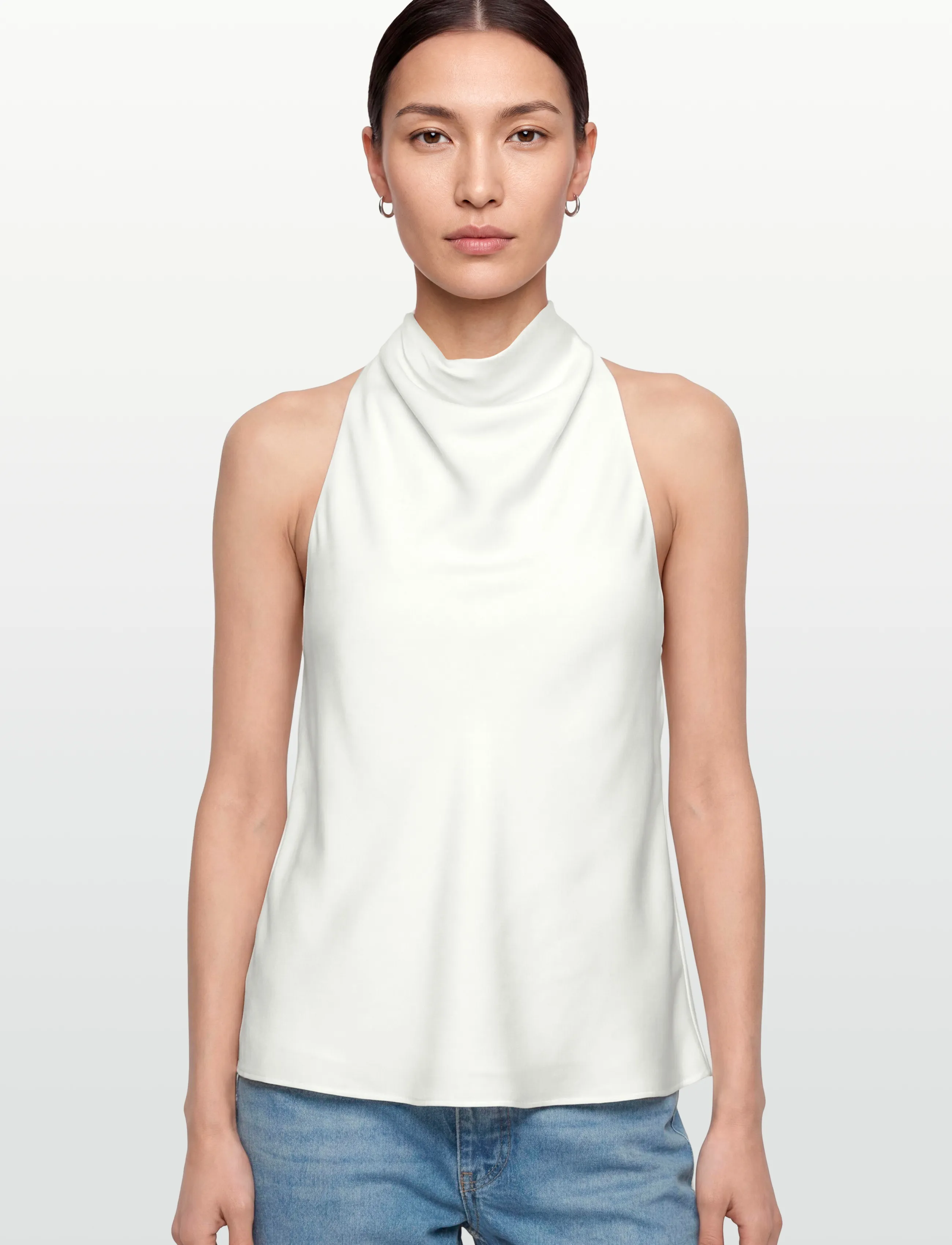 Bardot - SOLENE HIGH COWL NECK TOP - palaidinukės be rankovių - orchid wht - 3