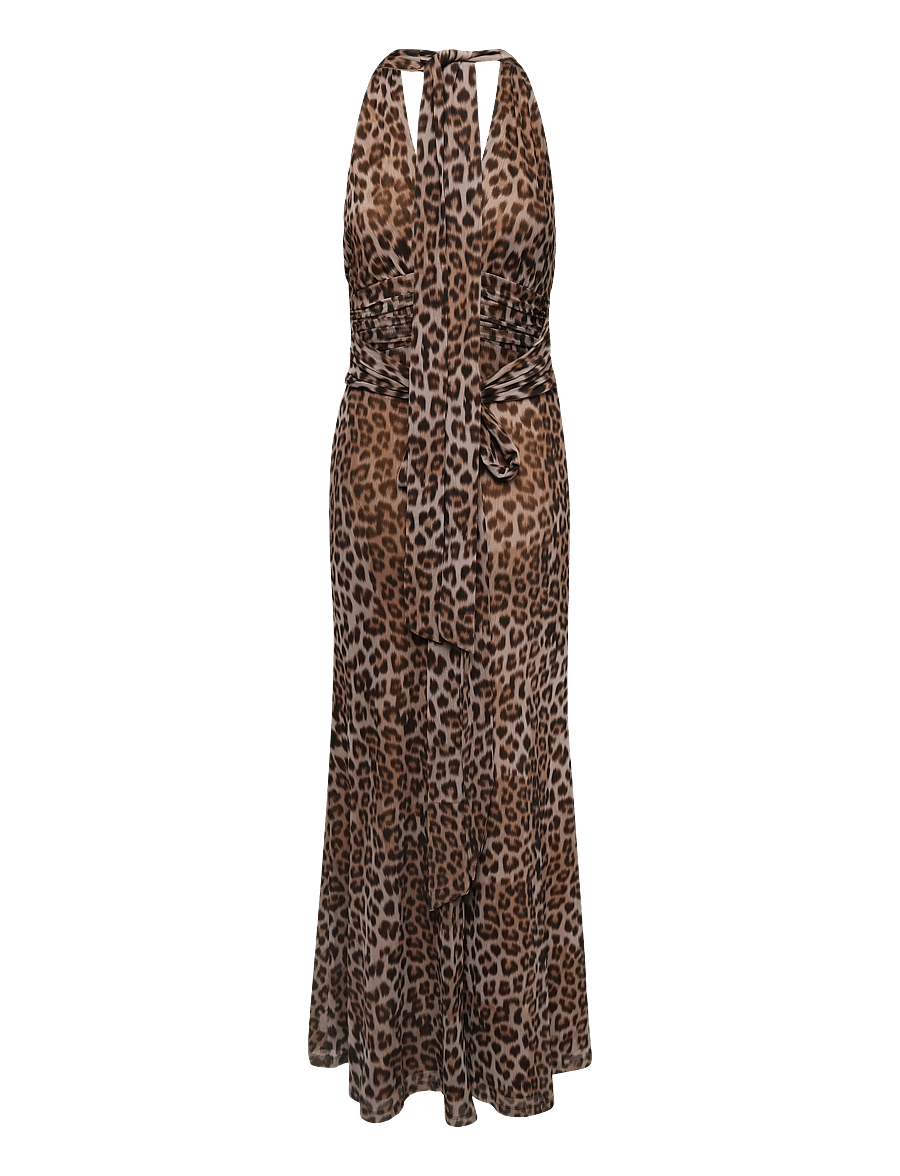 Bardot - ELERA PRINTED MESH MAXI DRESS - maxi dresses - b leopard - 2