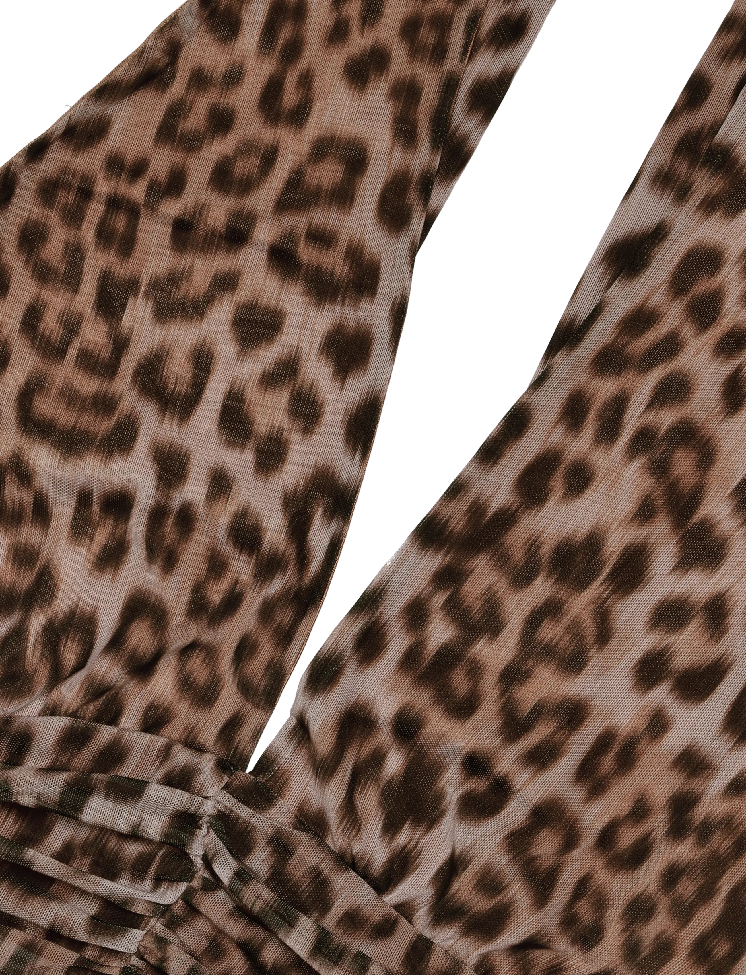 Bardot - ELERA PRINTED MESH MAXI DRESS - maksikleidid - b leopard - 2