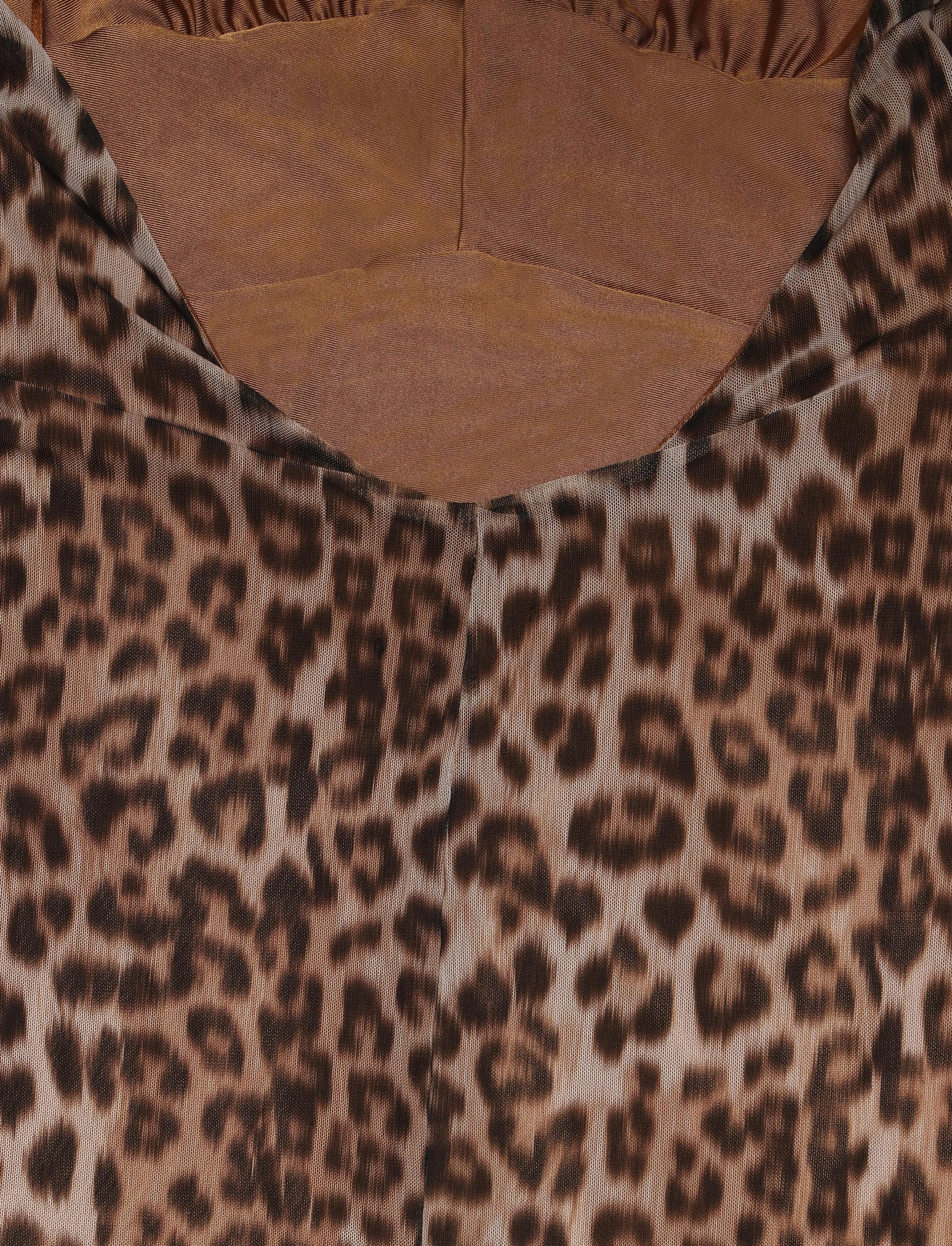 Bardot - ELERA PRINTED MESH MAXI DRESS - maksikleidid - b leopard - 3