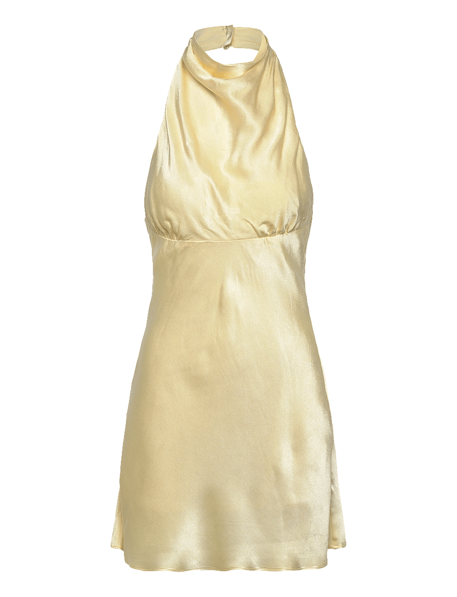 Bardot - KRISTINA COWL NECK MINI DRESS - kurze kleider - buttercup - 1