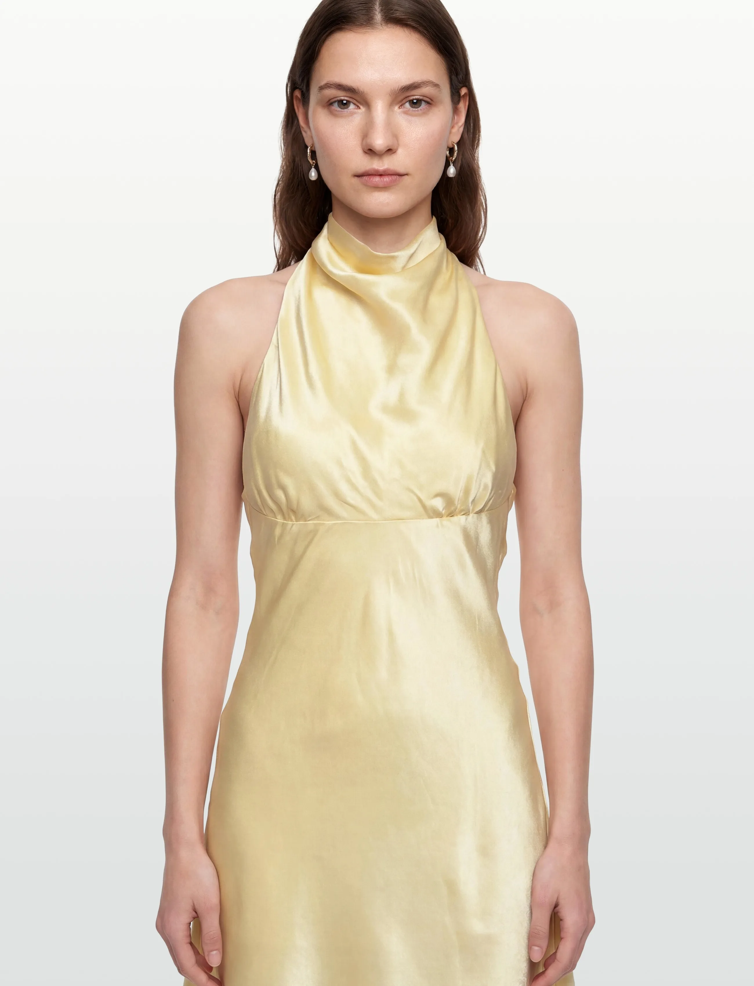 Bardot - KRISTINA COWL NECK MINI DRESS - minikleidid - buttercup - 3