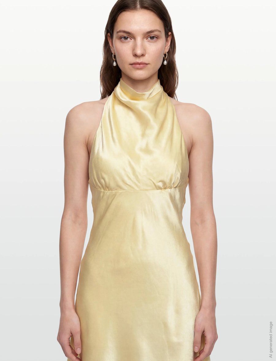Bardot - KRISTINA COWL NECK MINI DRESS - kurze kleider - buttercup - 3