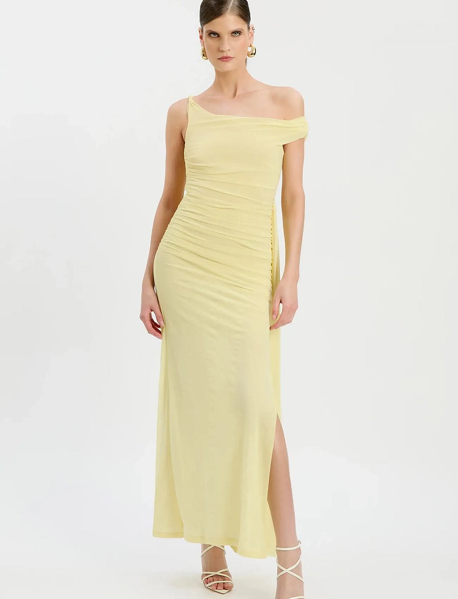 Bardot - LAYANA ASYM MAXI DRESS - robes longues - canary ylw - 5