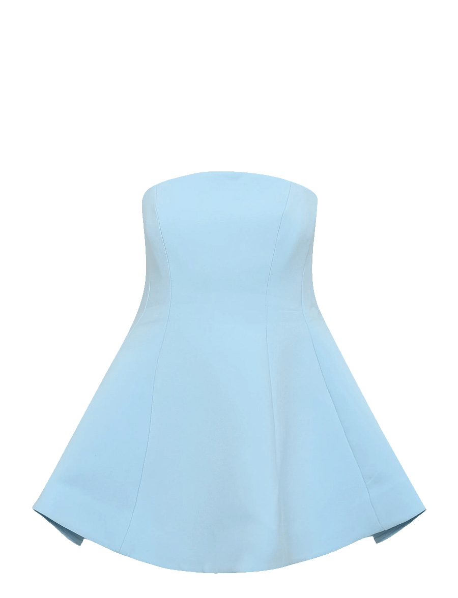 Bardot - NIKITA STRAPLESS MINI DRESS - korta klänningar - soft blue - 0