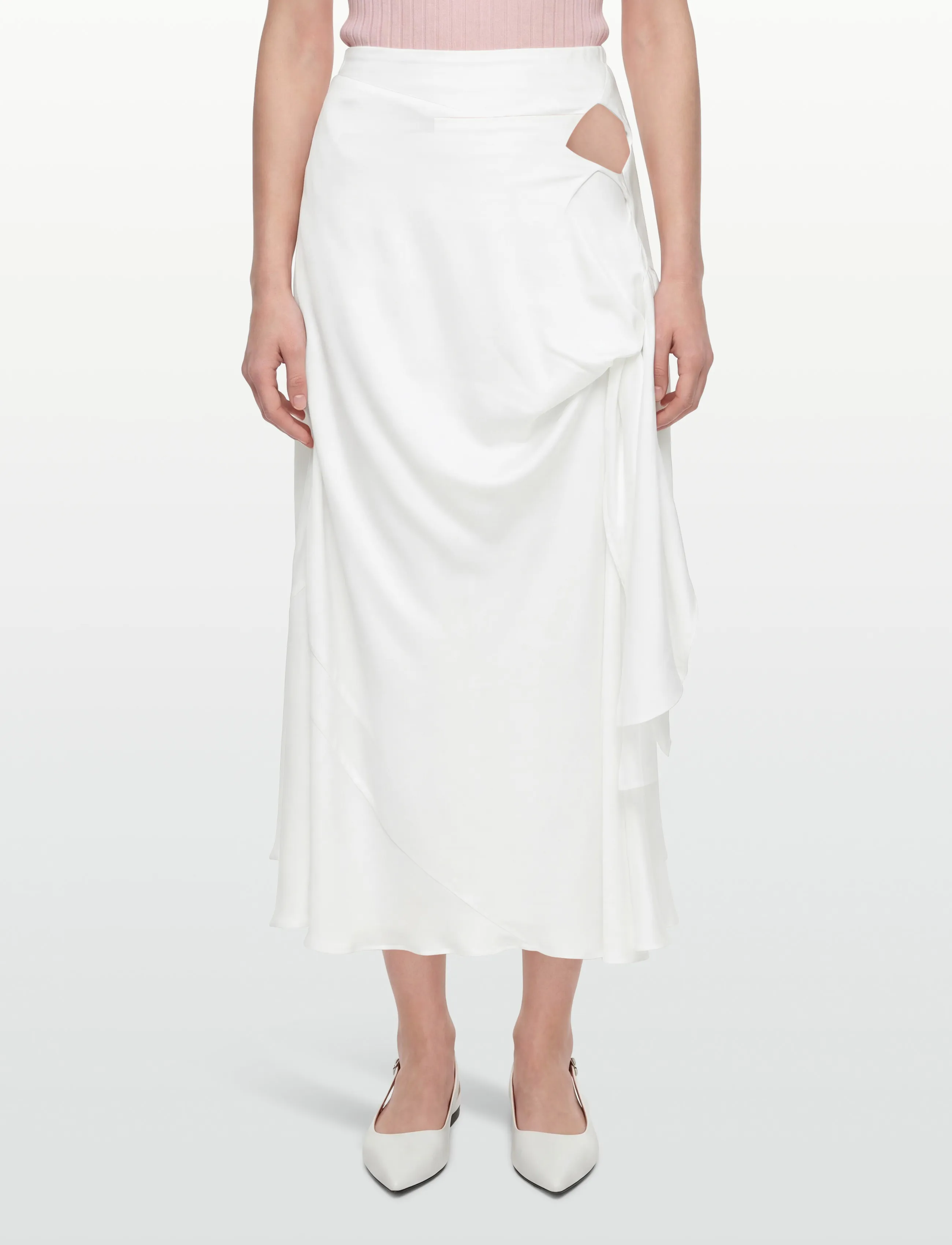 Bardot - SOLENE CUT OUT MAXI SKIRT - maxi nederdele - orchid wht - 4