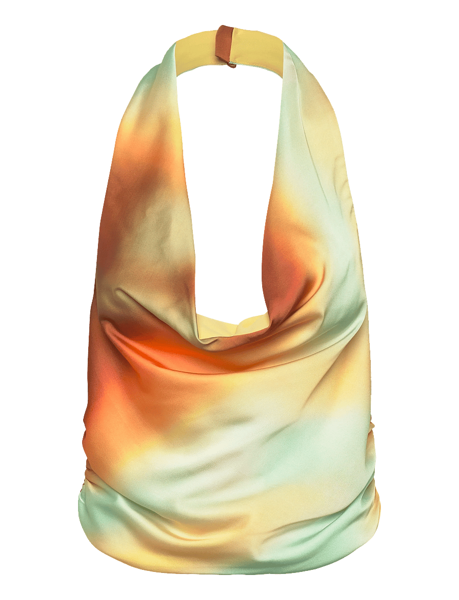 Bardot - MONET HALTER COWL NECK TOP - Ärmellose tops - sunrise - 0
