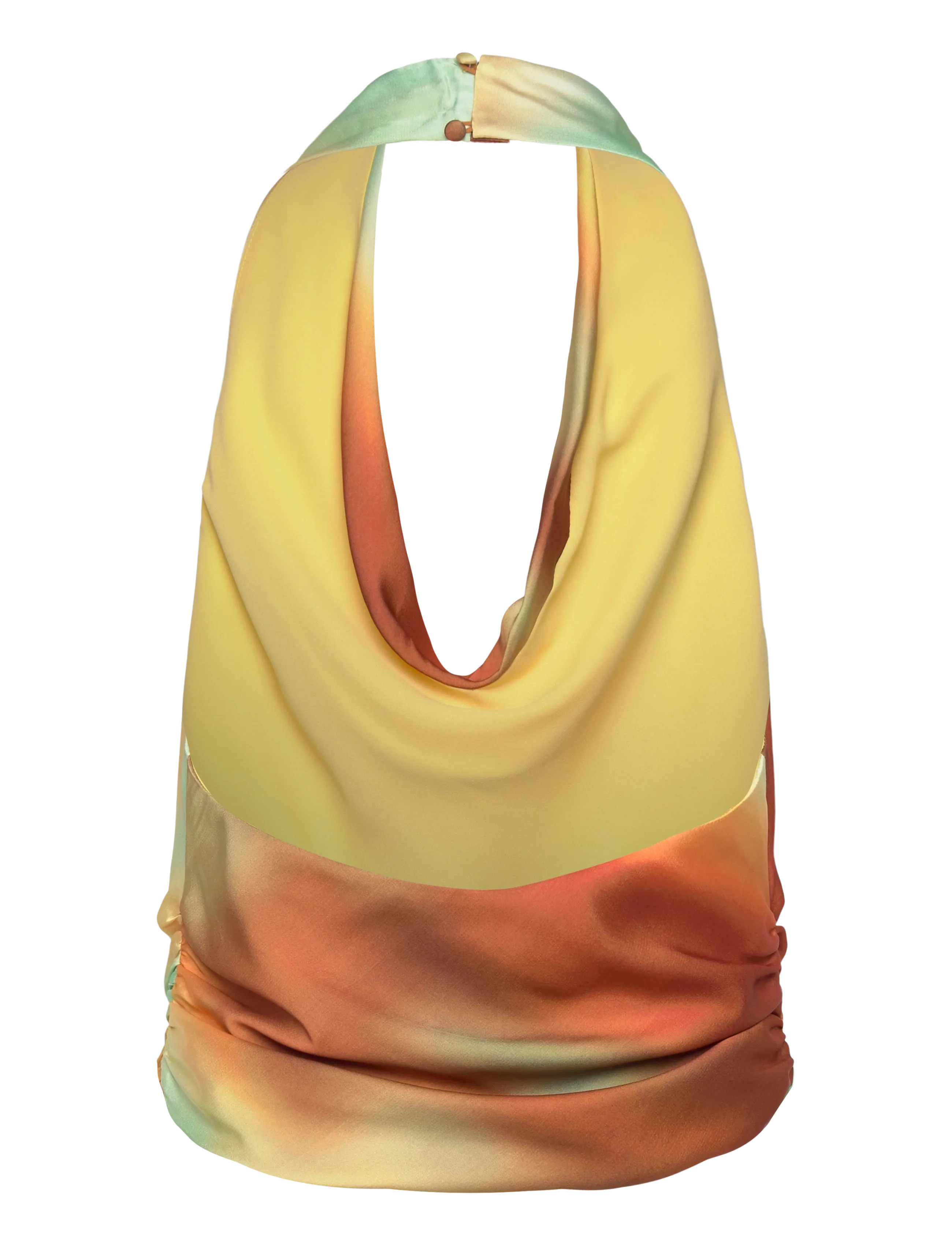 Bardot - MONET HALTER COWL NECK TOP - topy bez rękawów - sunrise - 1