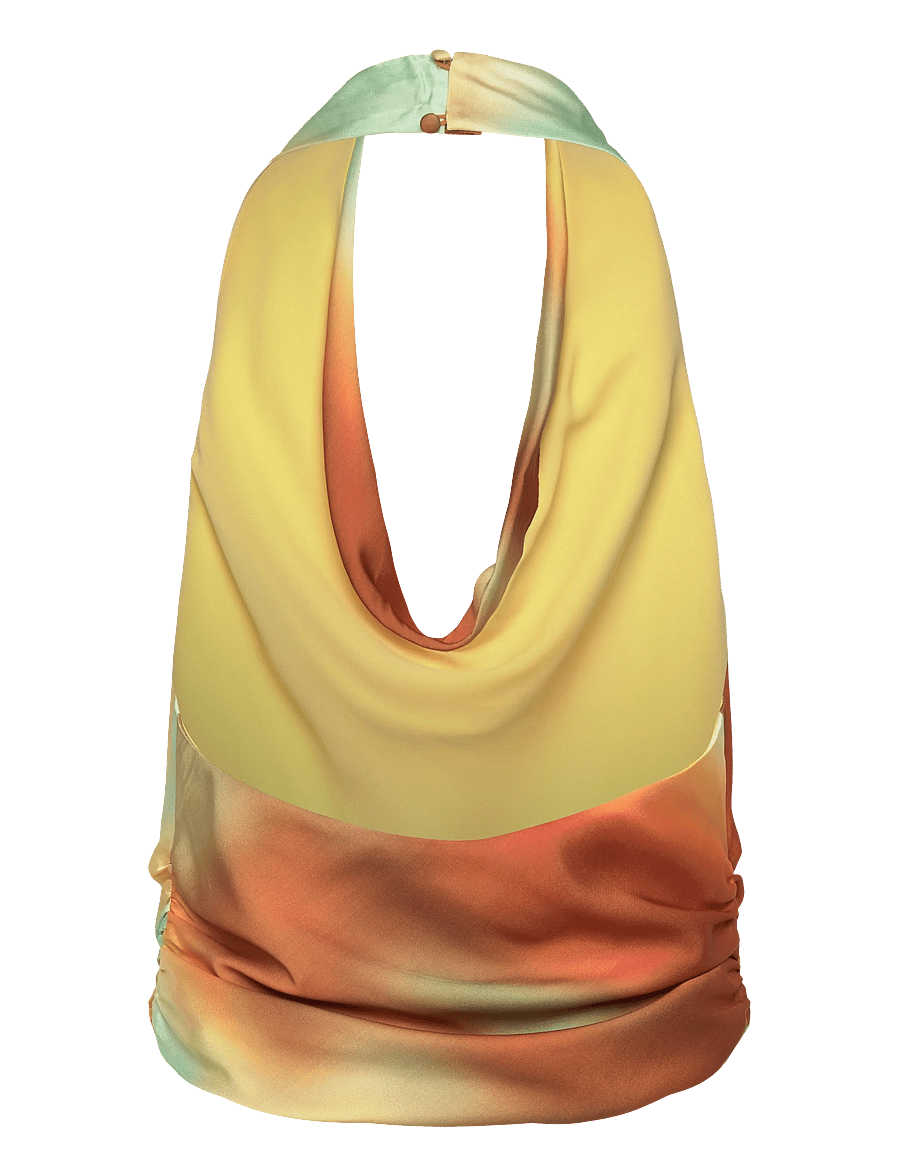 Bardot - MONET HALTER COWL NECK TOP - Ärmellose tops - sunrise - 1