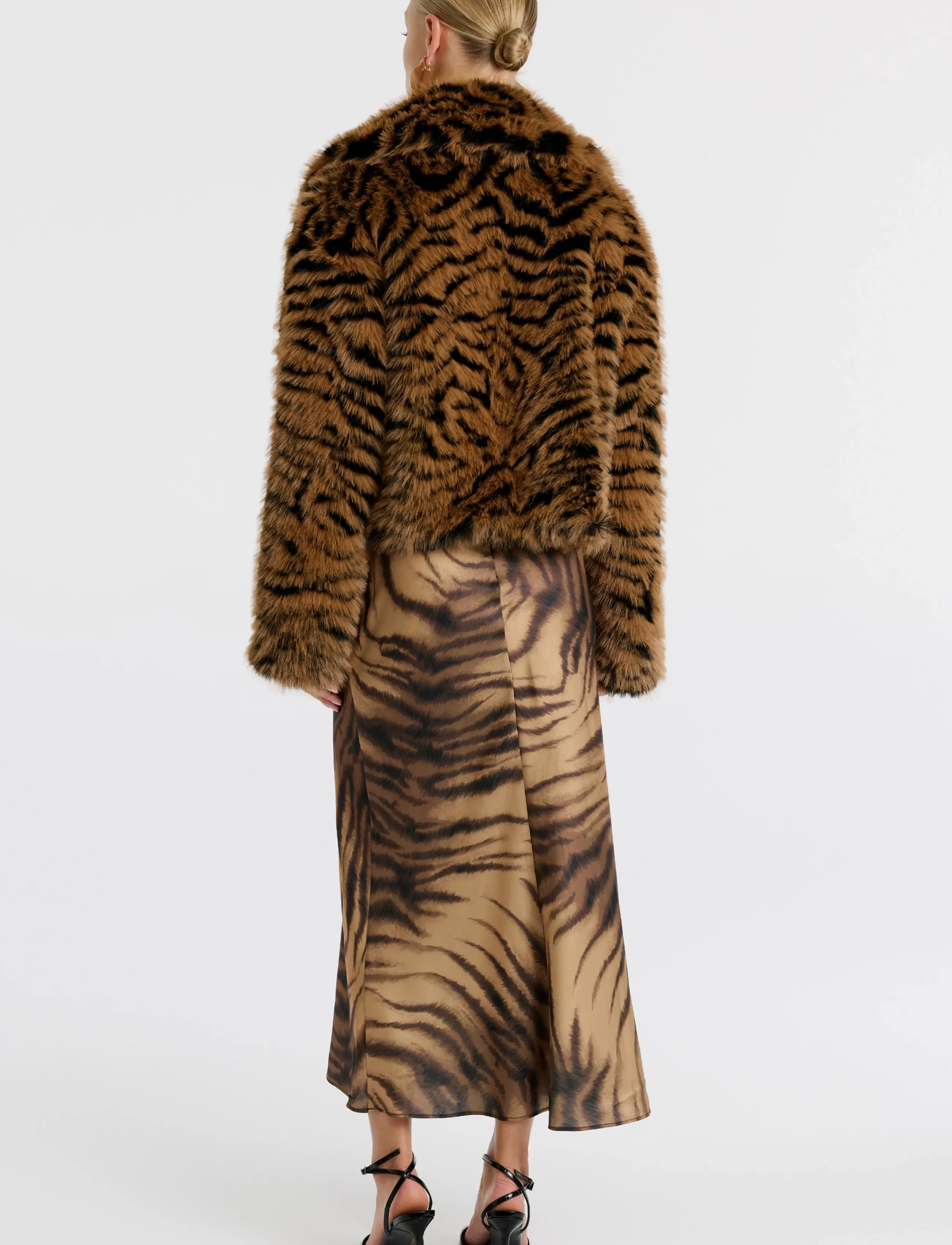 Bardot COLETTE FAUX FUR JACKET - Kunstpelz - BROWN / brown