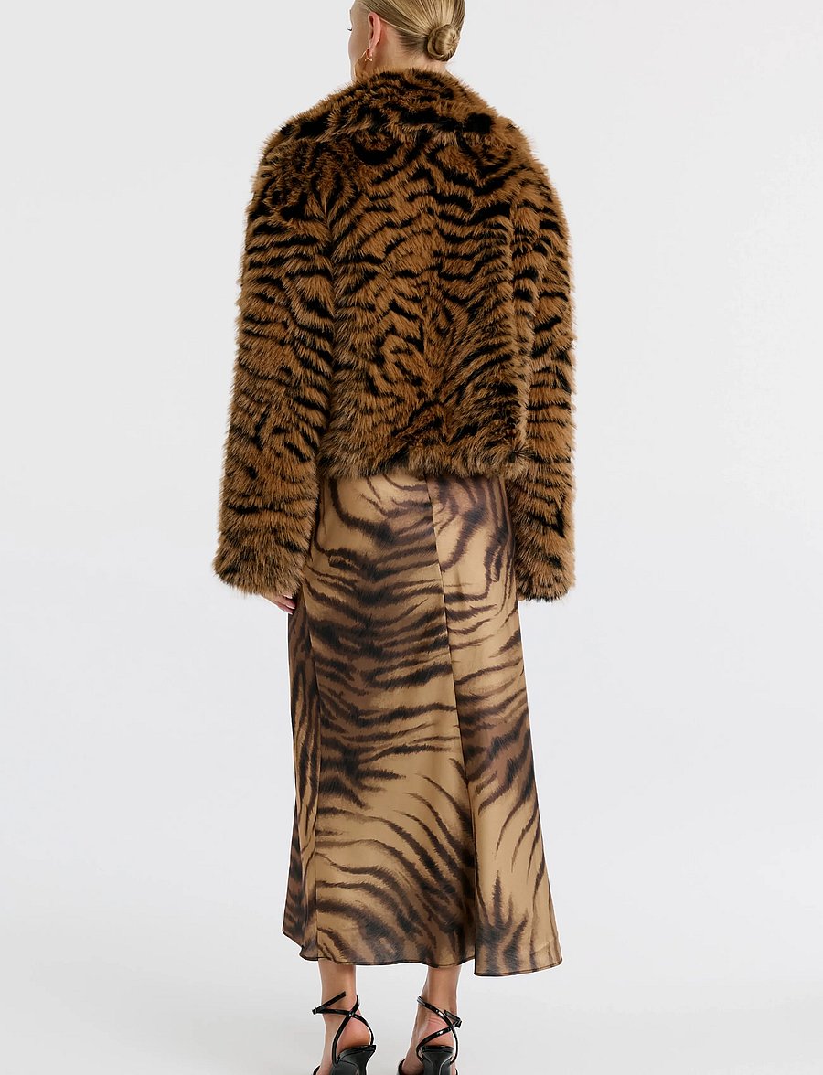 Bardot - COLETTE FAUX FUR JACKET - faux fur jakker - brown - 3