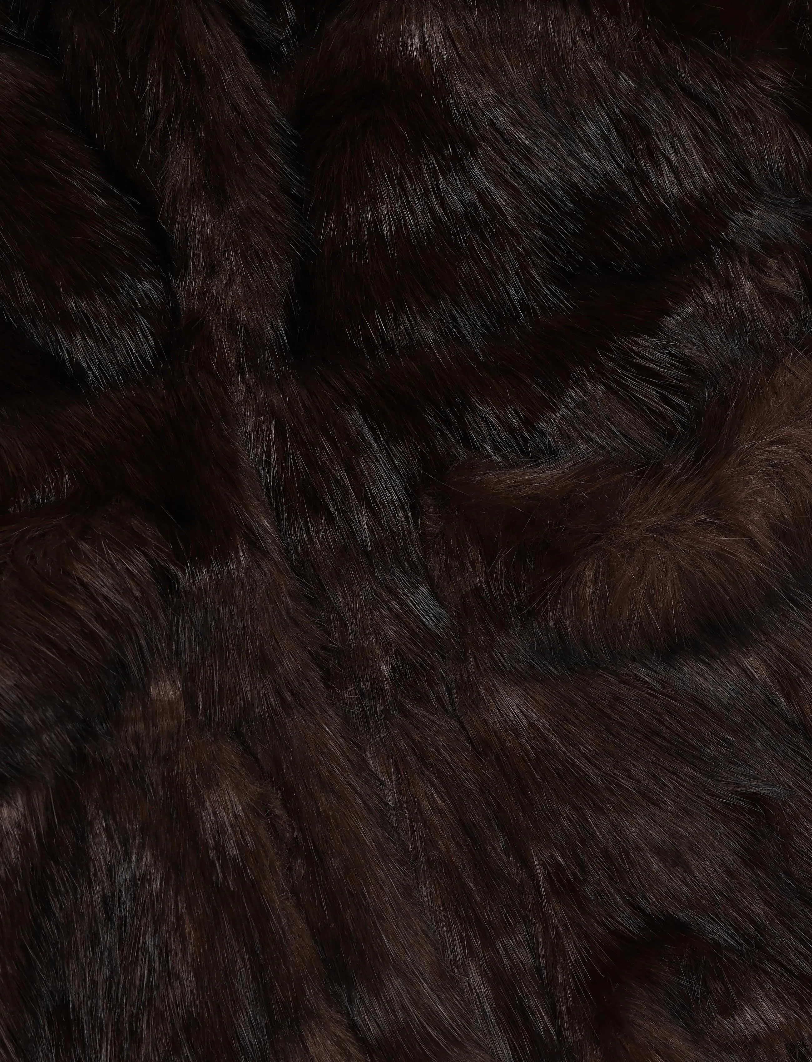 Bardot - BRENTLEY FAUX FUR VEST - fleece- och teddyvästar - dark choco - 2
