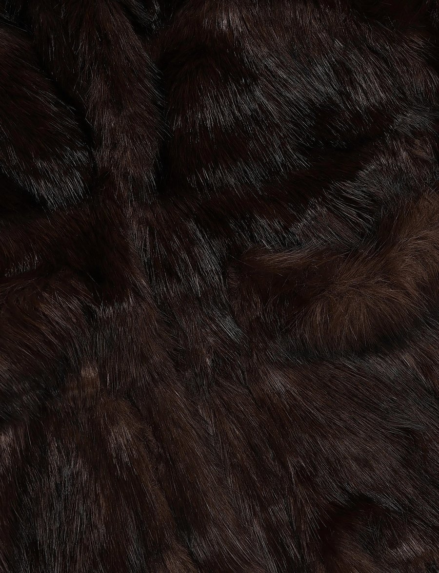 Bardot - BRENTLEY FAUX FUR VEST - fleece- och teddyvästar - dark choco - 2