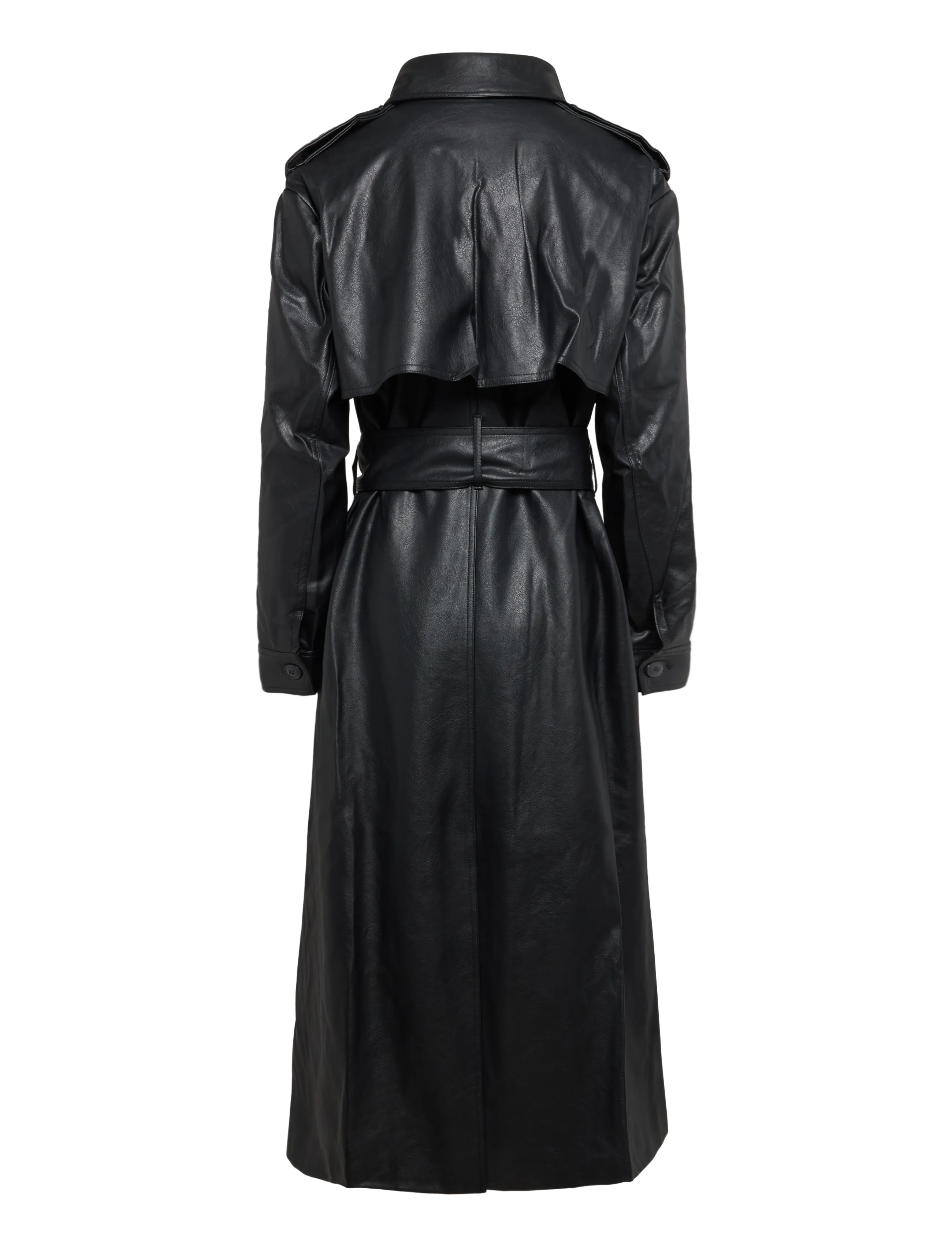 Bardot - LUCA VEGAN LEATHER TRENCH - trenchcoats - black - 1