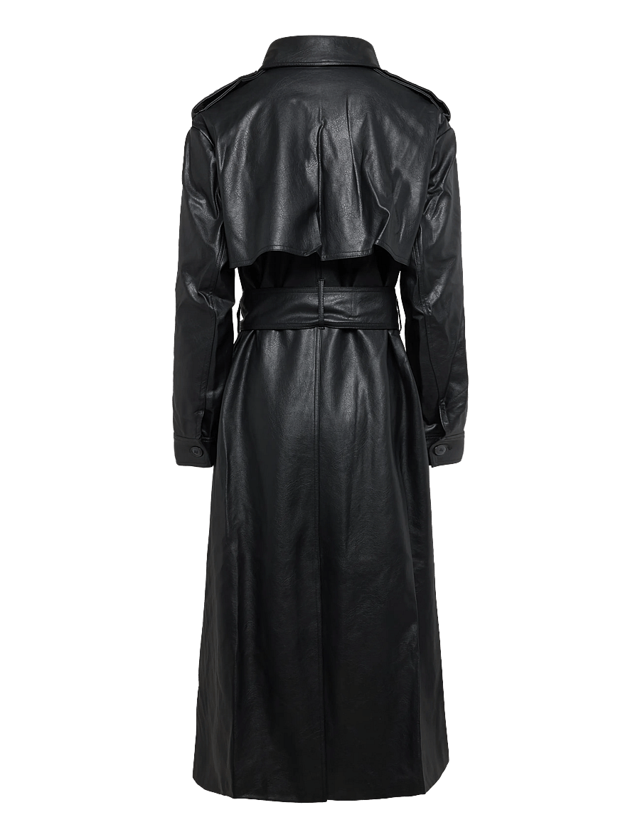 Bardot - LUCA VEGAN LEATHER TRENCH - trenchcoats - black - 1
