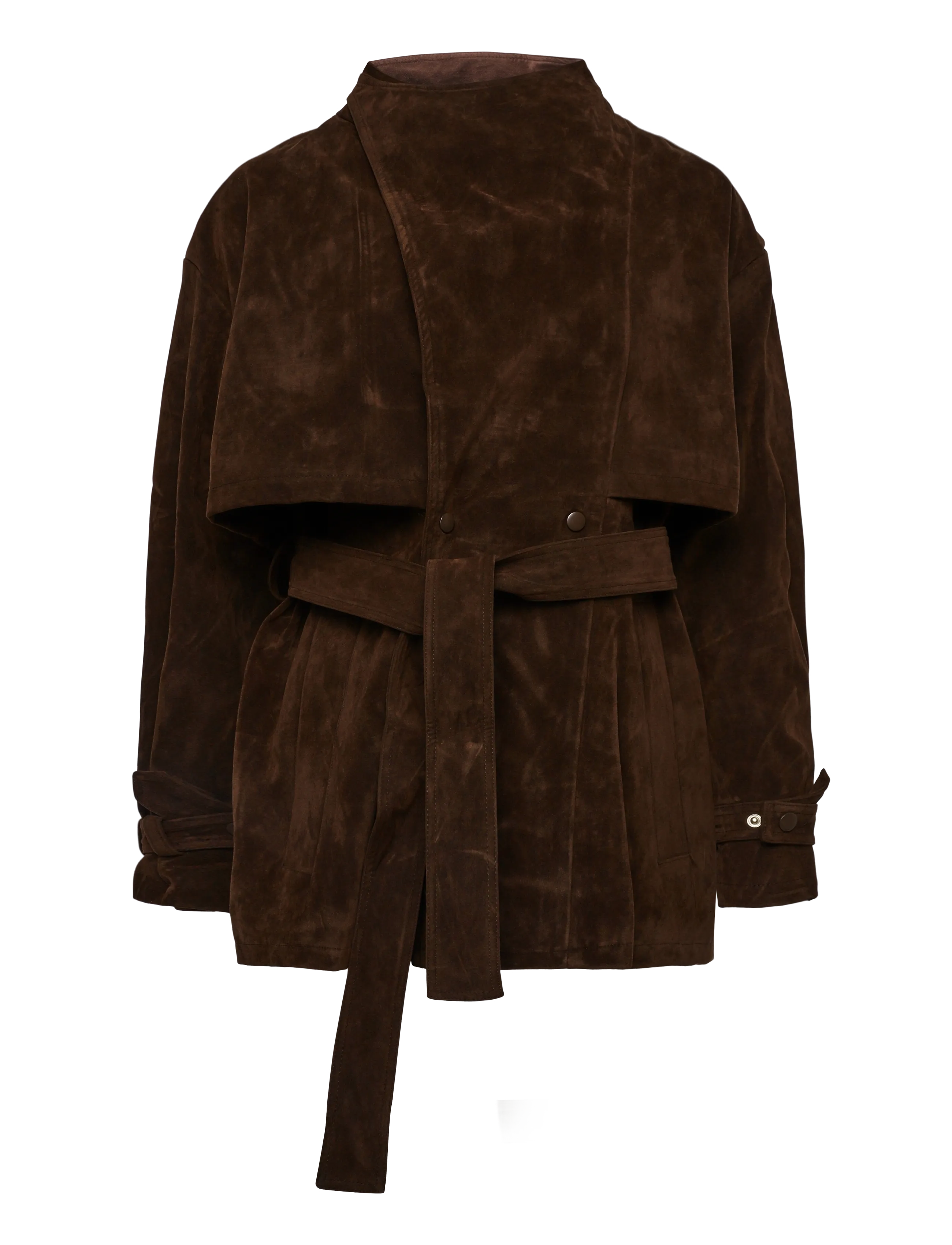 Bardot - VERONICA VEGAN SUEDE JACKET - dark choco - 1