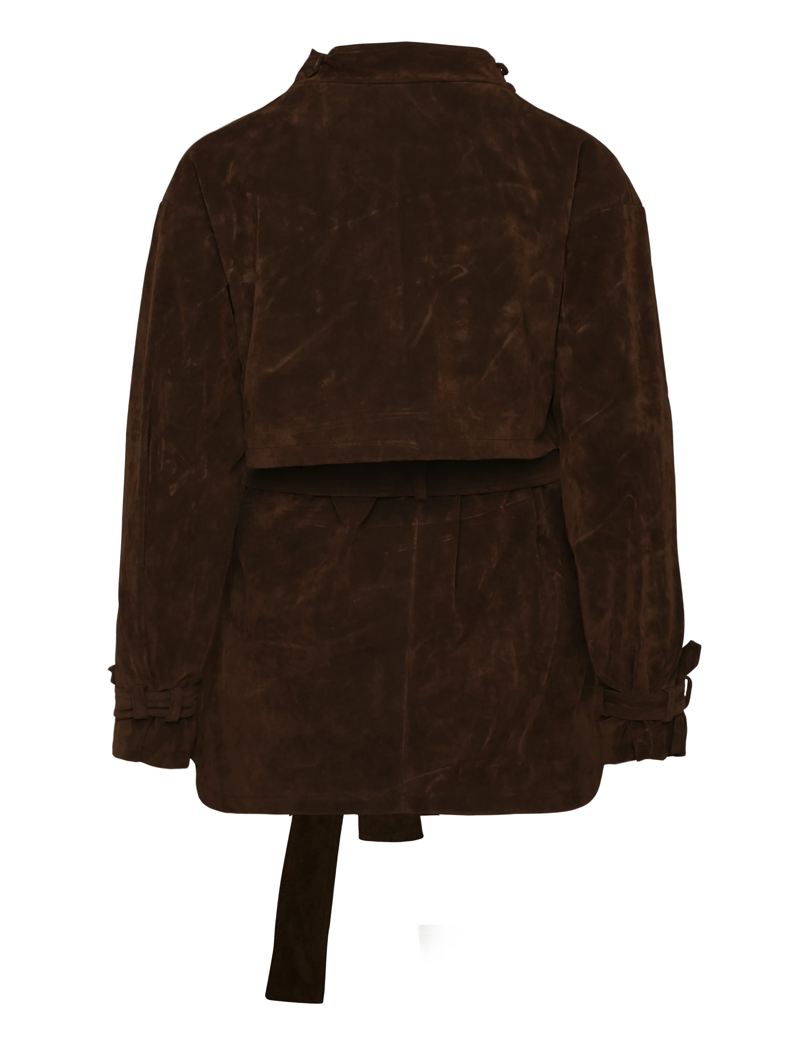 Bardot - VERONICA VEGAN SUEDE JACKET - dark choco - 2
