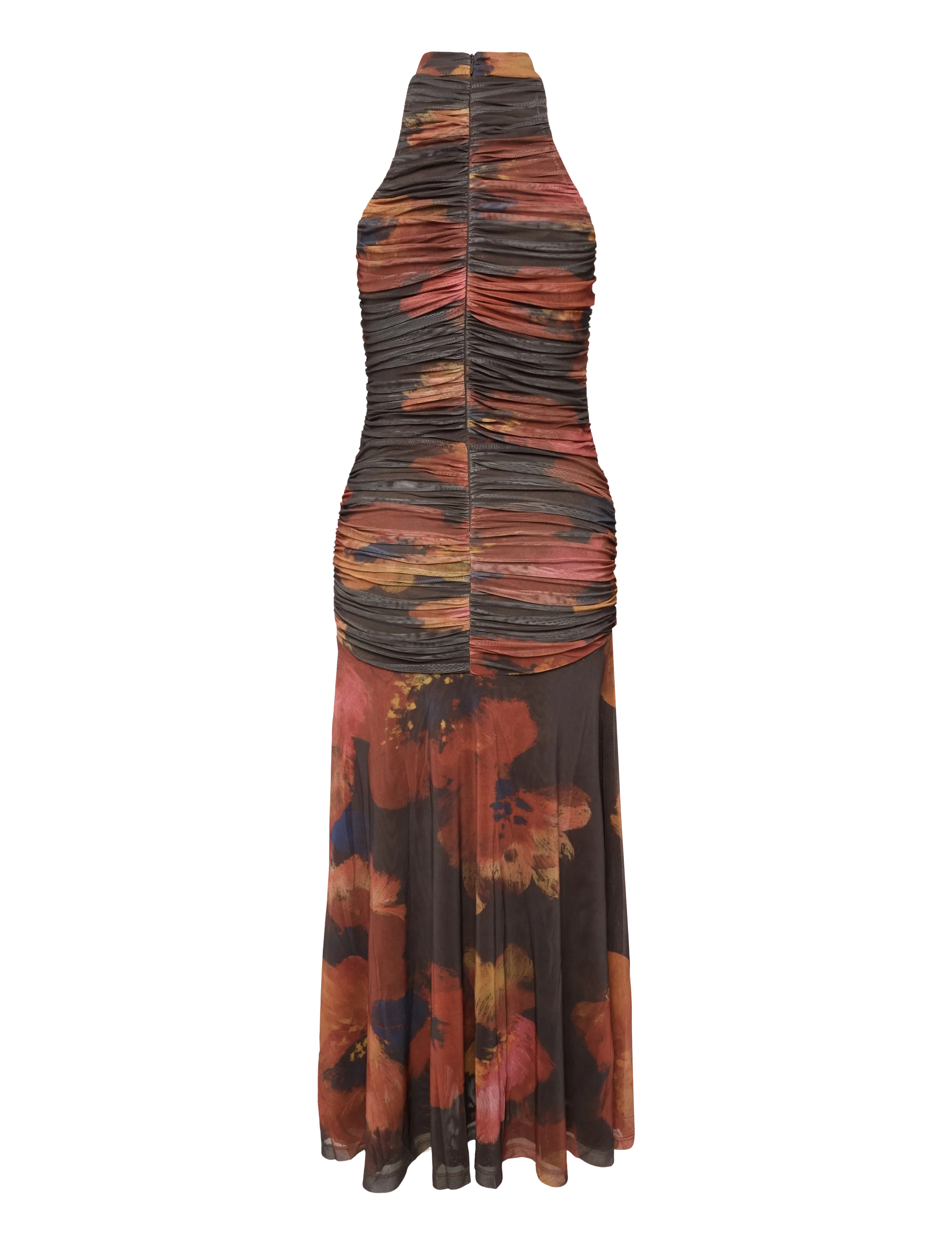 Bardot - NATALYA MESH MIDI DRESS - etuikleider - earth red - 1