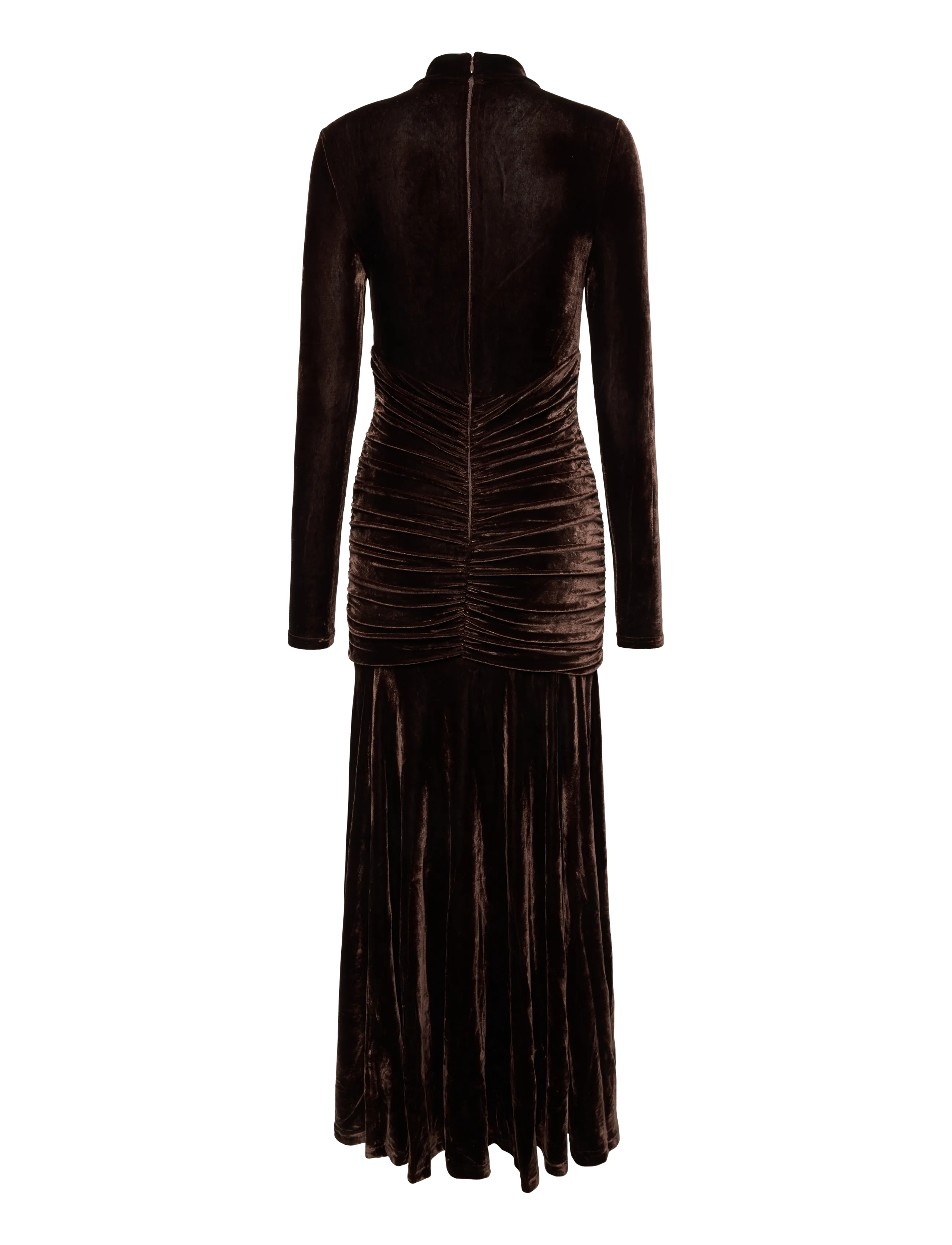 Bardot - KORINA VELOUR MAXI DRESS - dark choco - 1