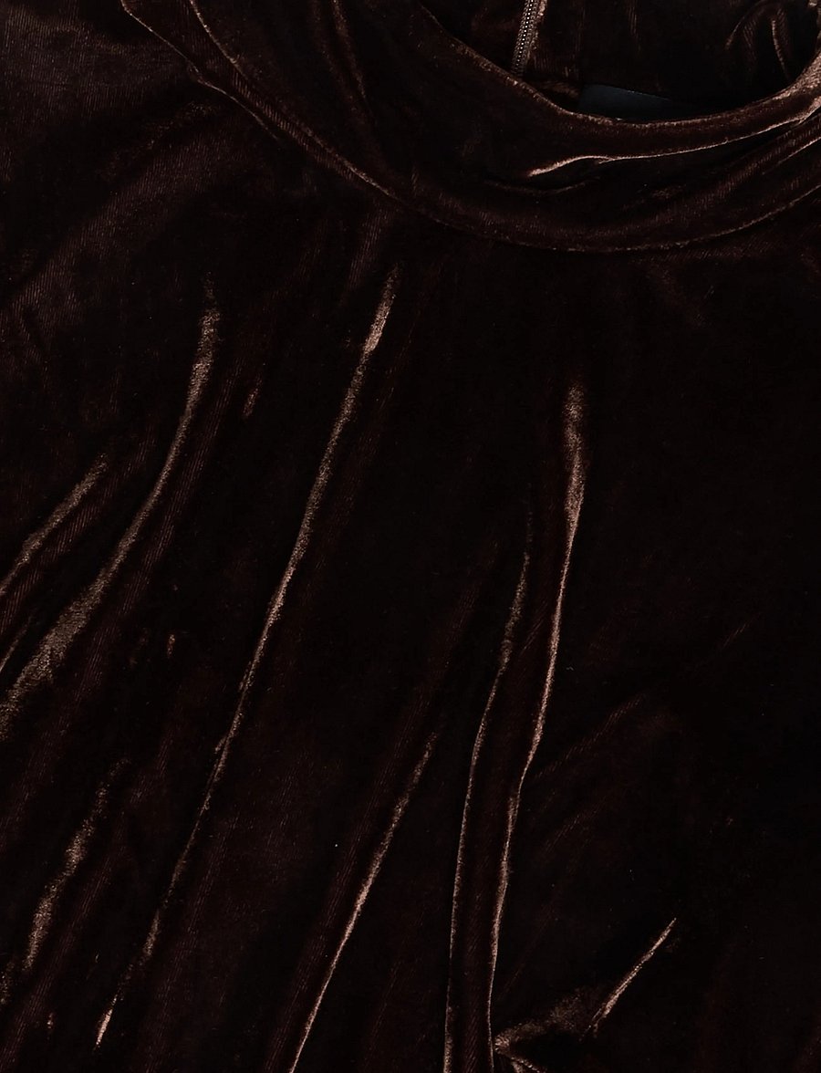 Bardot - KORINA VELOUR MAXI DRESS - aftenkjoler - dark choco - 2