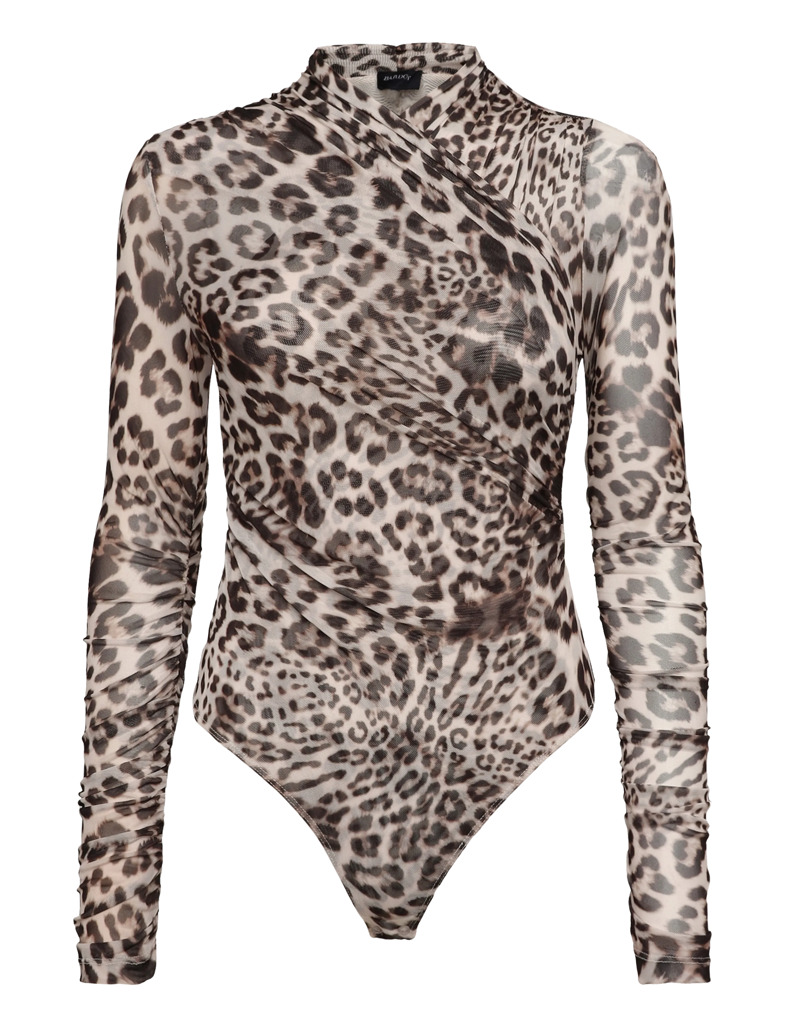 Bardot KOURTNEY LONG SLEEVE BODYSUIT - Erilised sündmused - LEOPARD / beige