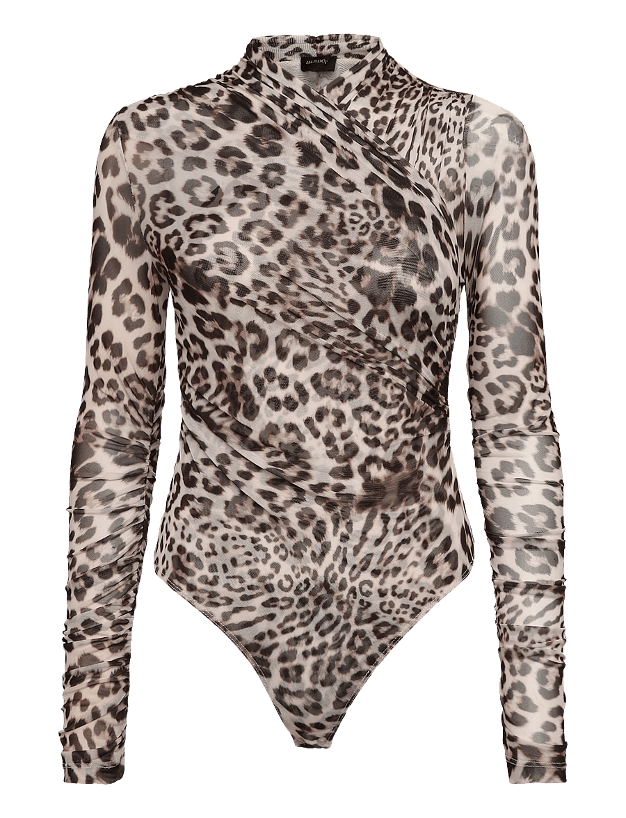Bardot - KOURTNEY LONG SLEEVE BODYSUIT - bodid - leopard - 0