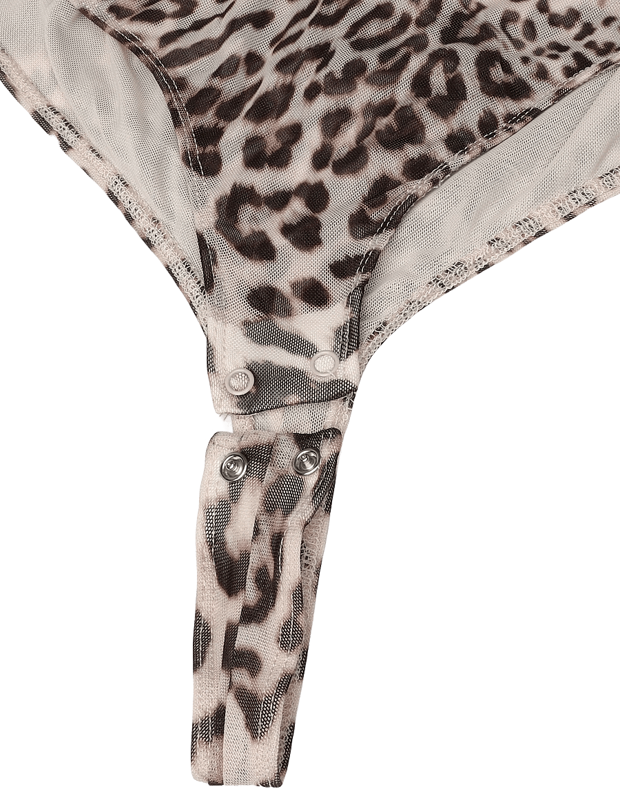 Bardot - KOURTNEY LONG SLEEVE BODYSUIT - bodid - leopard - 3