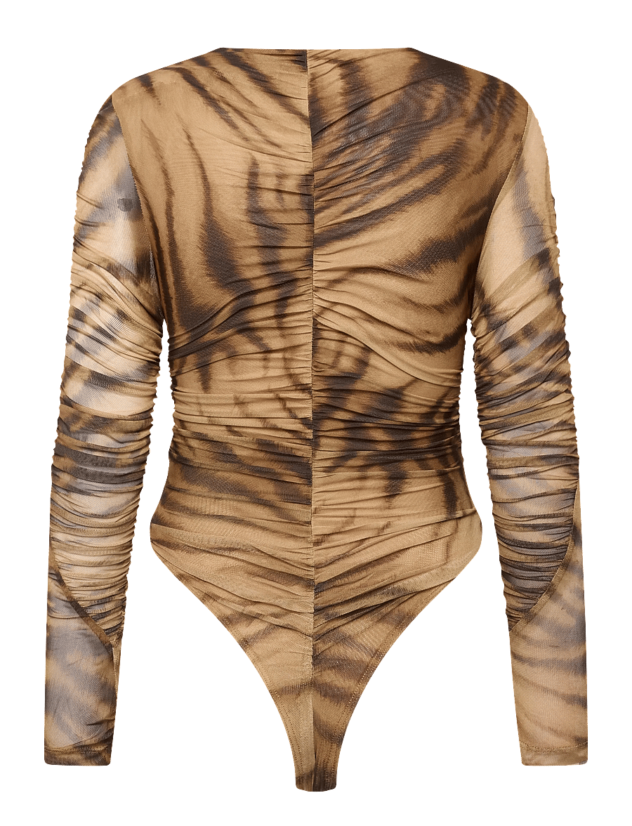 Bardot - BREA LONG SLEEVE BODYSUIT - bodies - animal pri - 1