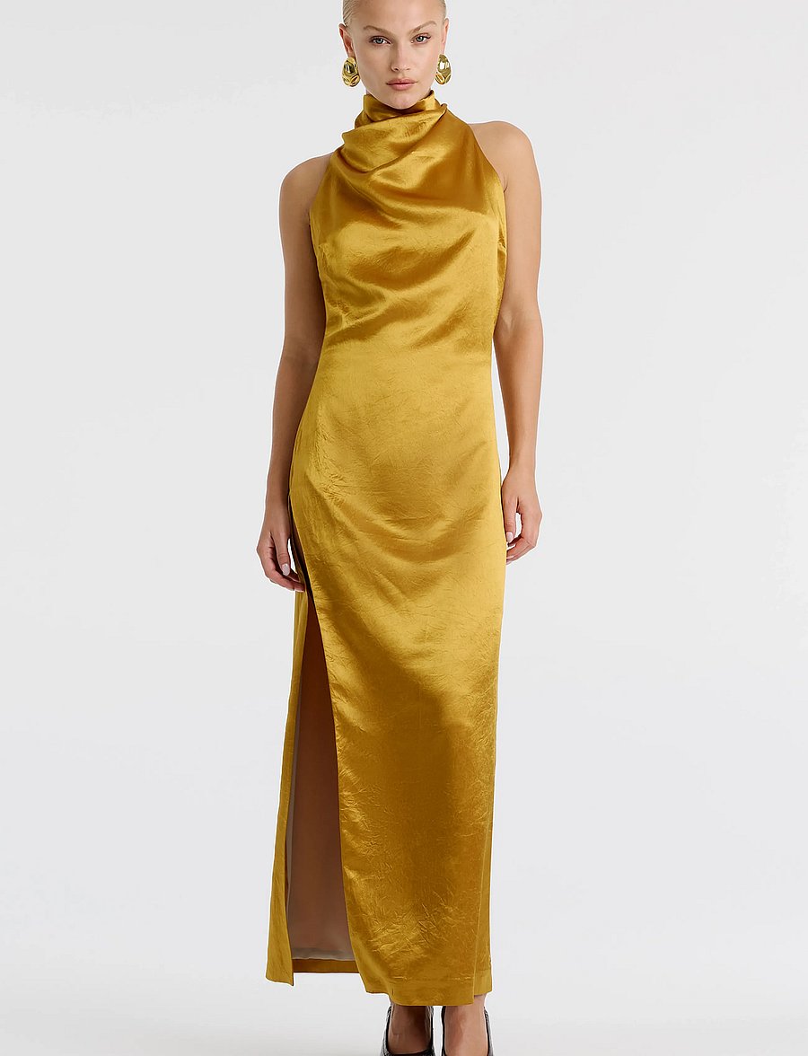 Bardot - THEA HIGH NECK MAXI DRESS - Õhtukleidid - golden - 0