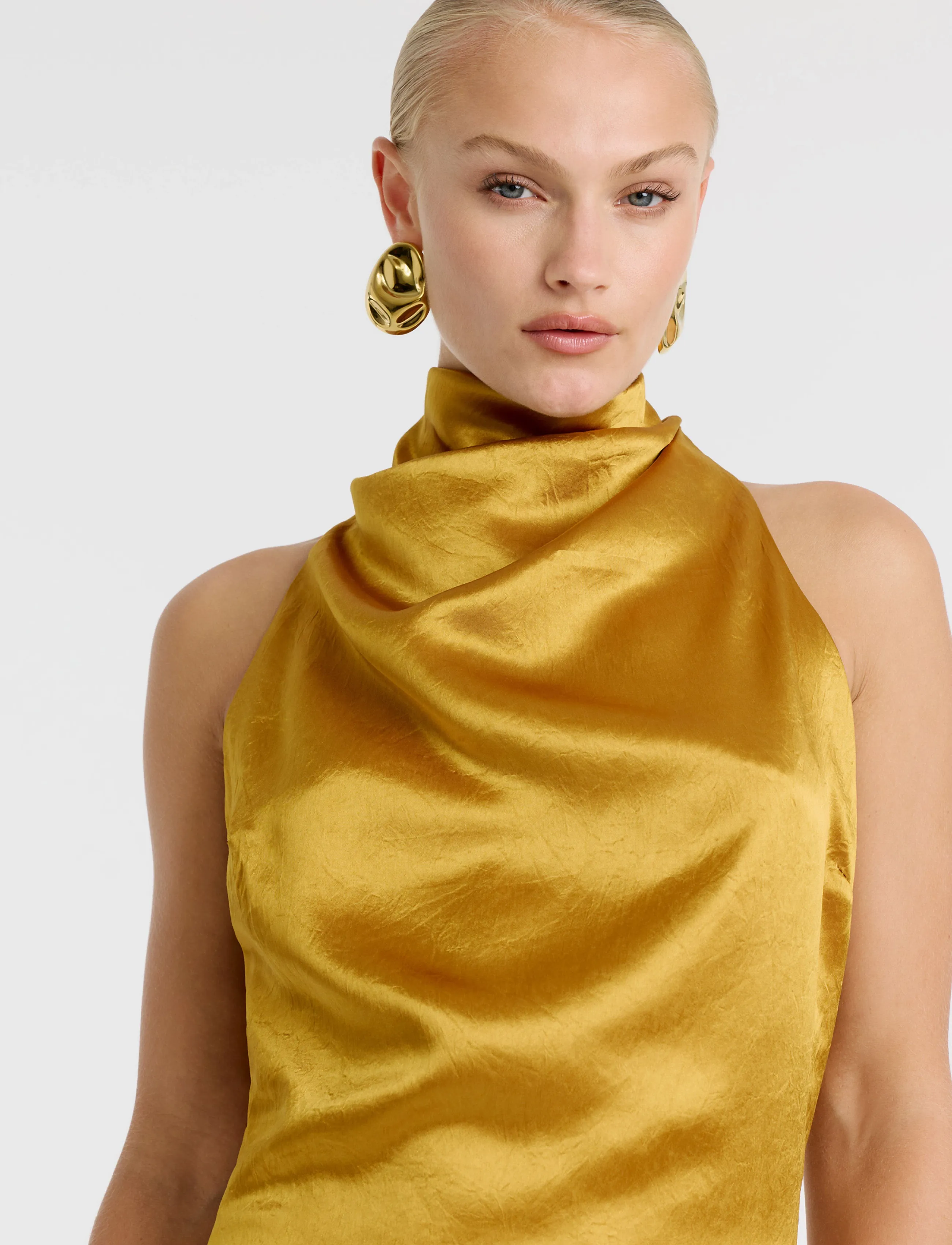 Bardot - THEA HIGH NECK MAXI DRESS - Õhtukleidid - golden - 4